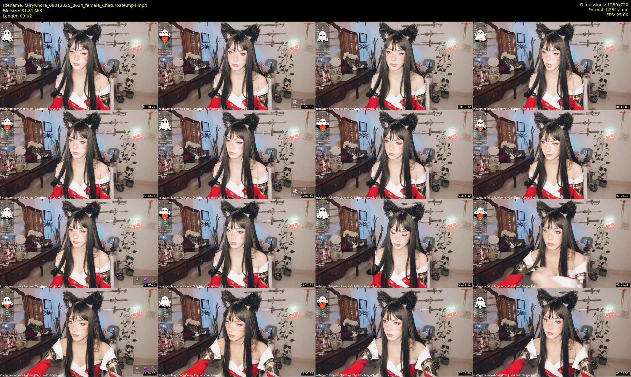 fairywhore — 4 minute Chaturbate female cam show recording, 720p, Jan 8, 2025