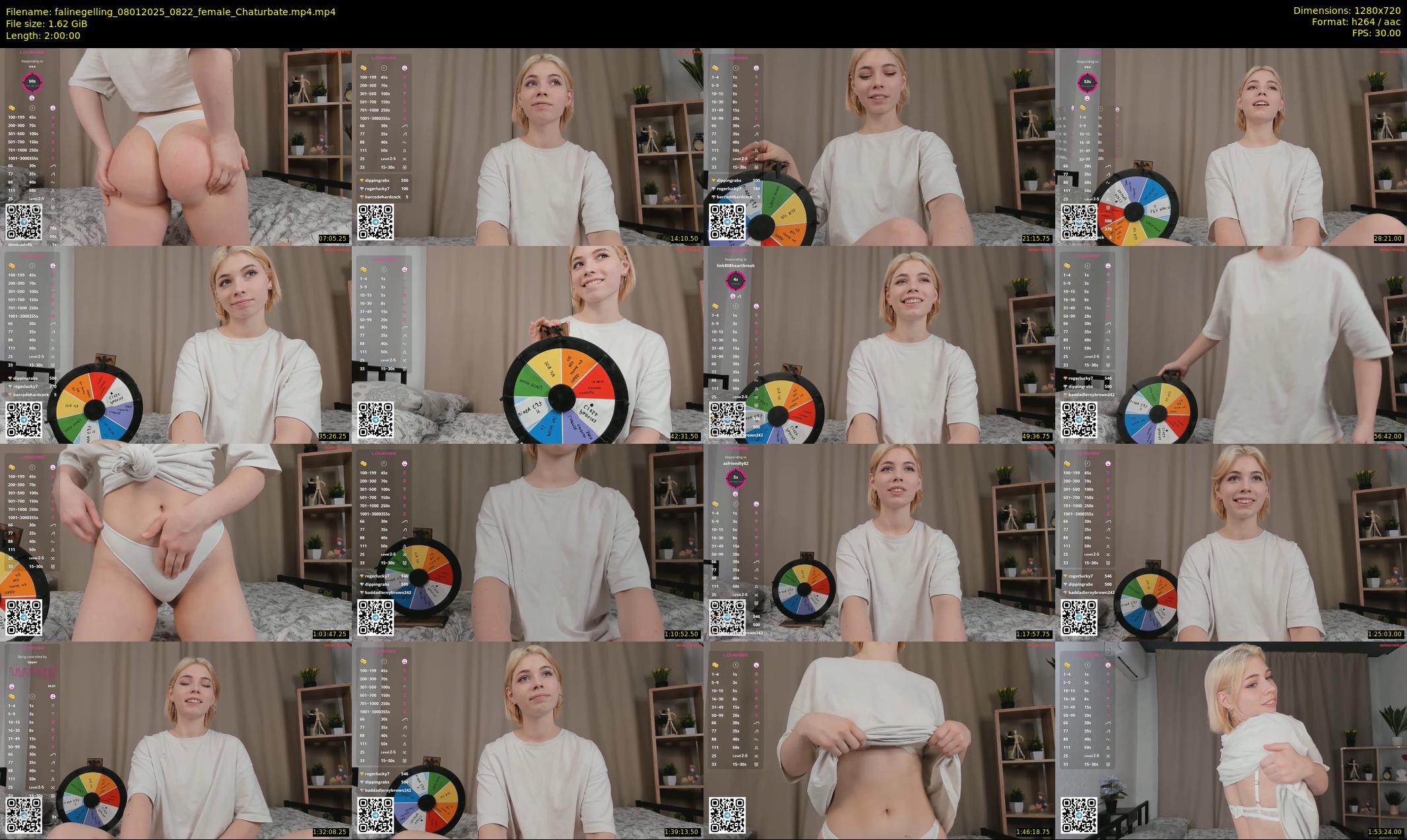 falinegelling — 120 minute Chaturbate female cam show recording, 720p, Jan 8, 2025