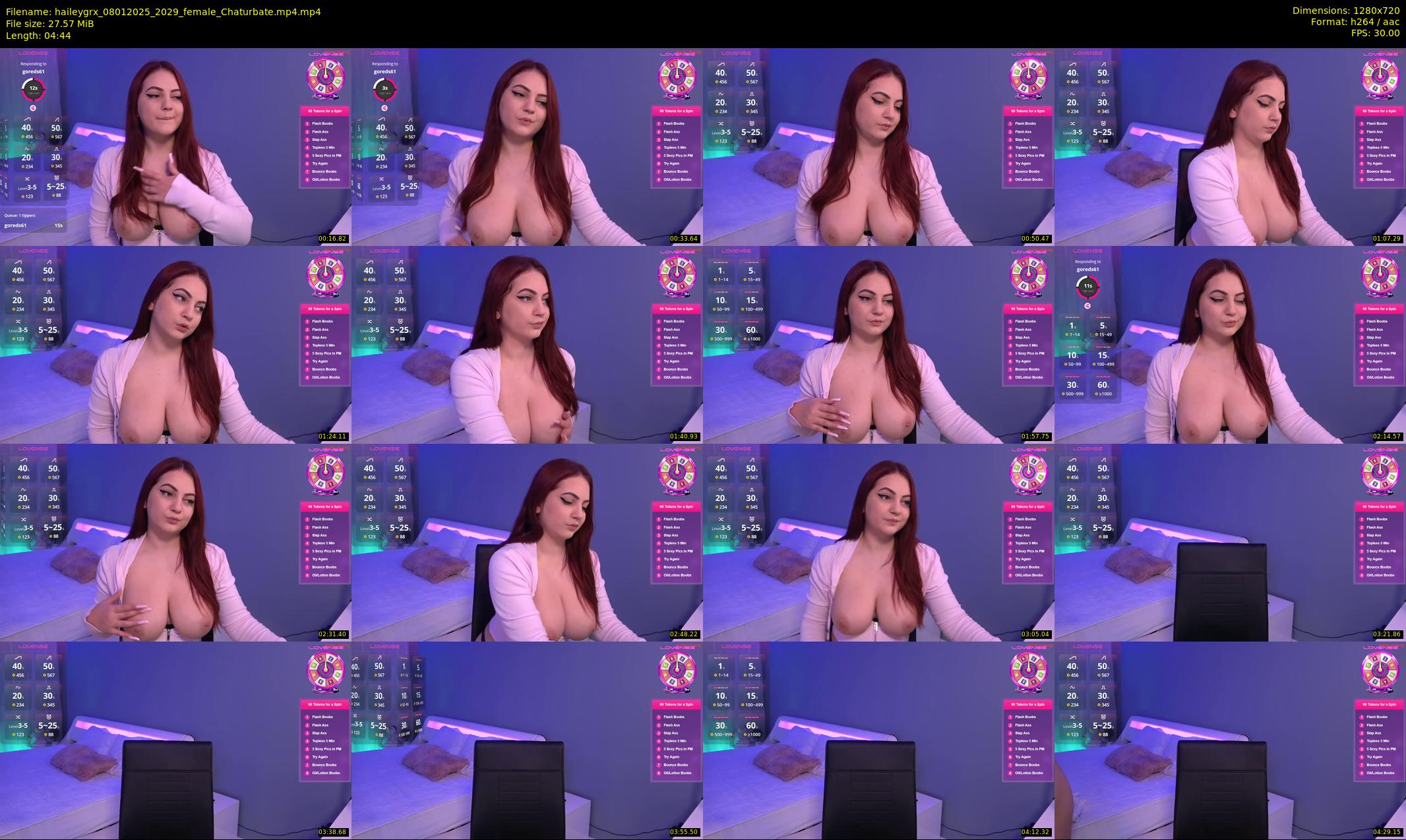 haileygrx — 5 minute Chaturbate female cam show recording, 720p, Jan 8, 2025
