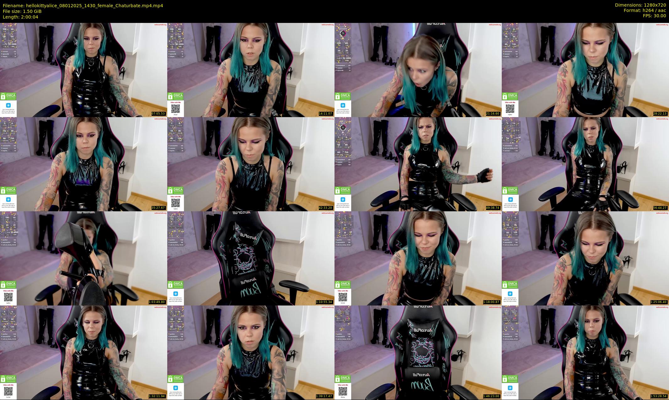 hellokittyalice — 121 minute Chaturbate female cam show recording, 720p, Jan 8, 2025