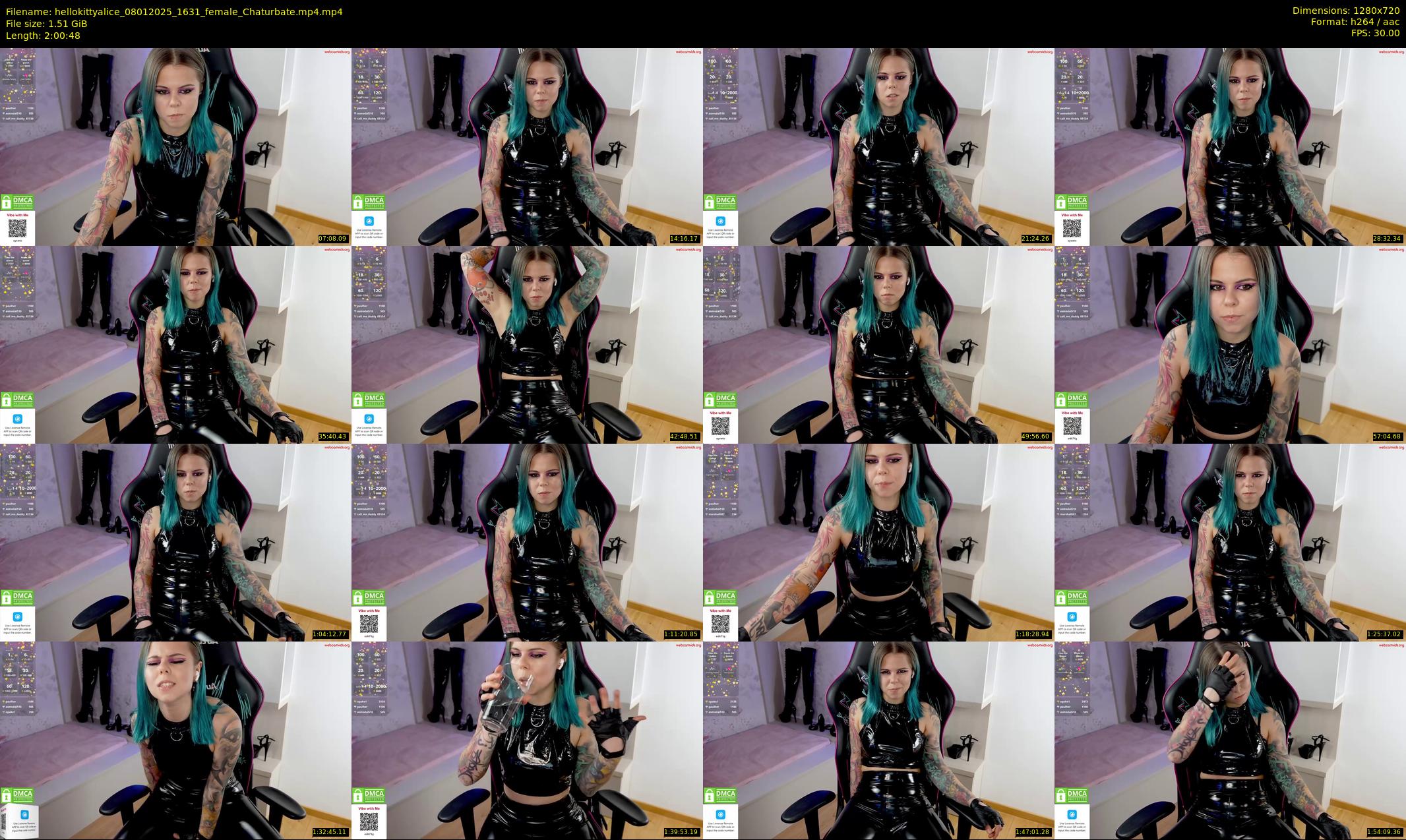 hellokittyalice — 121 minute Chaturbate female cam show recording, 720p, Jan 8, 2025