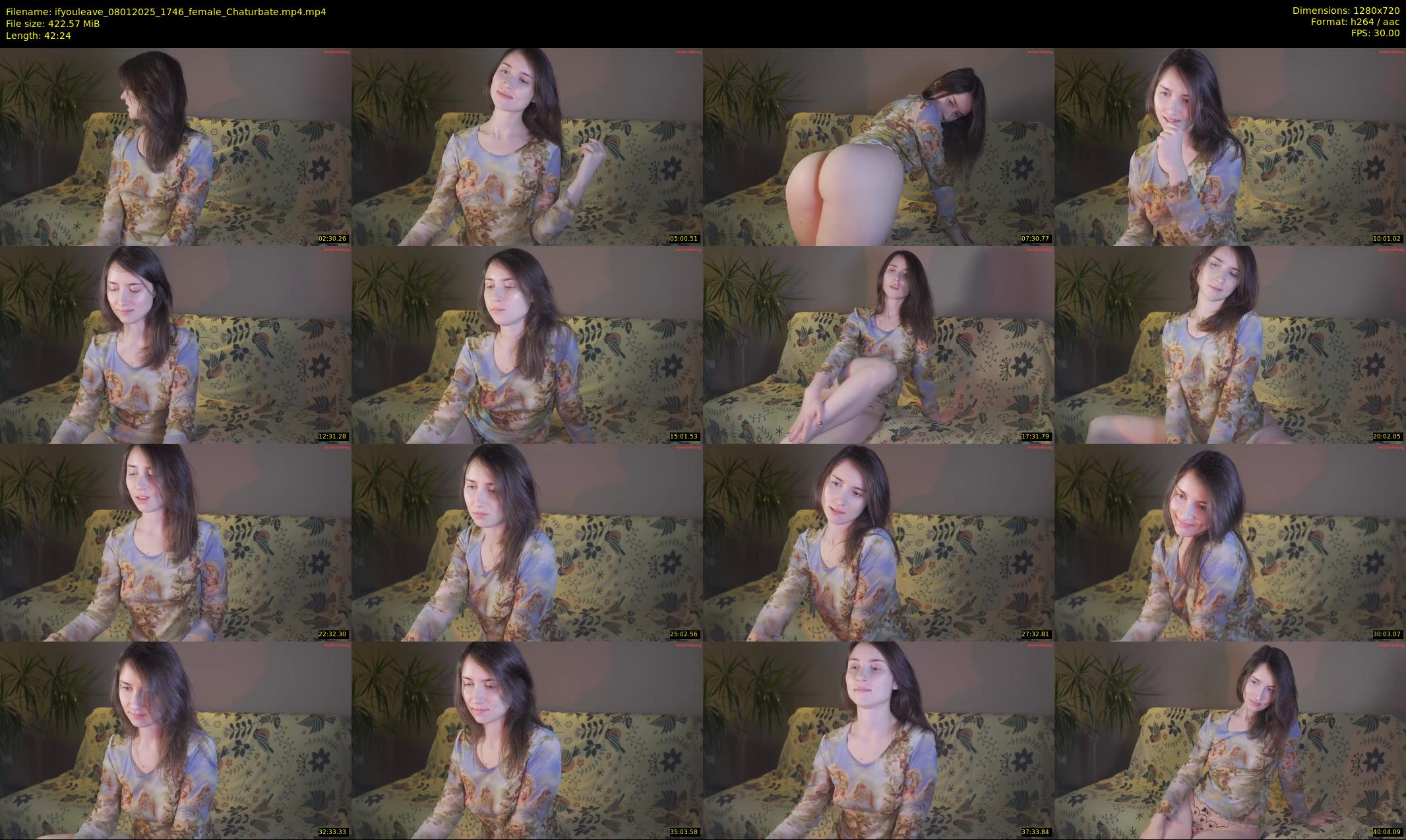 ifyouleave — 43 minute Chaturbate female cam show recording, 720p, Jan 8, 2025