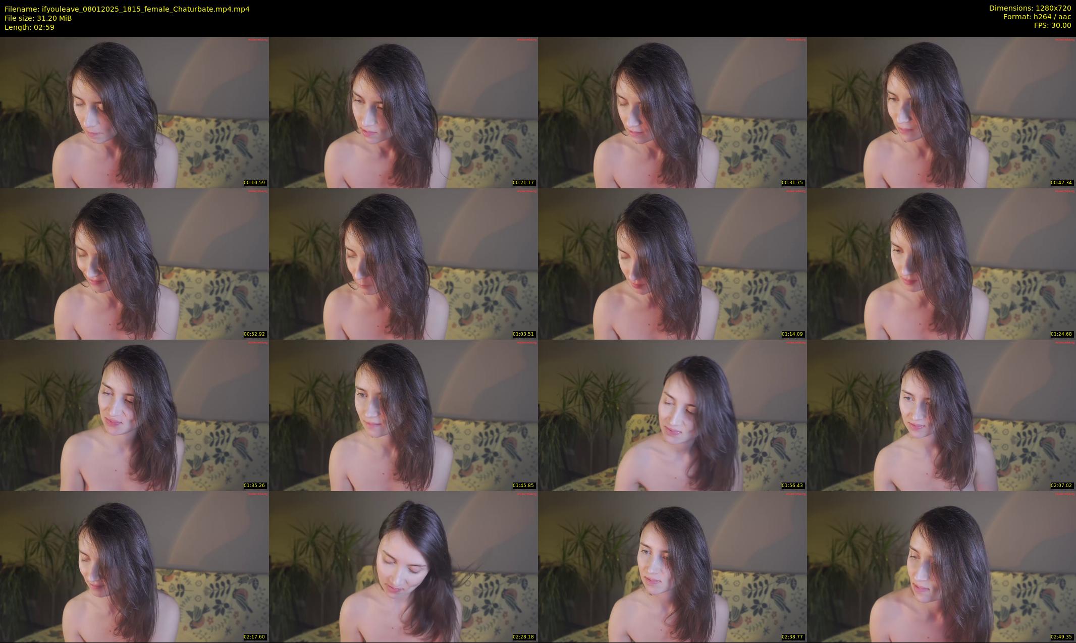 ifyouleave — 3 minute Chaturbate female cam show recording, 720p, Jan 8, 2025