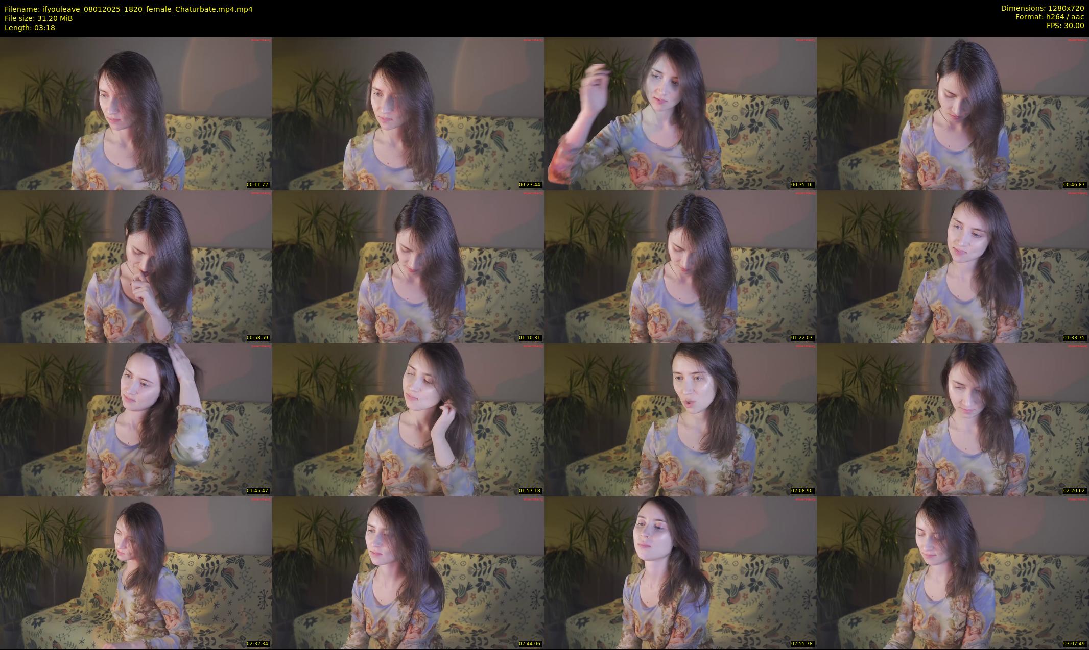 ifyouleave — 4 minute Chaturbate female cam show recording, 720p, Jan 8, 2025