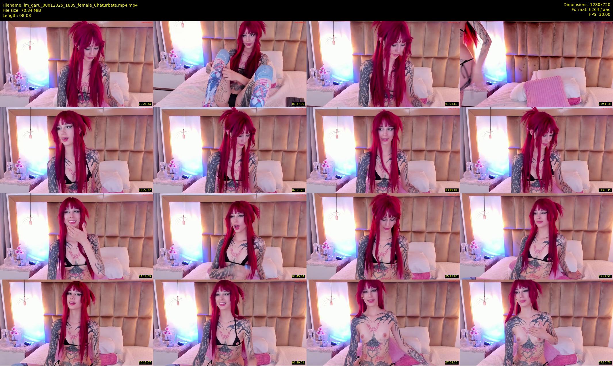 im_garu — 9 minute Chaturbate female cam show recording, 720p, Jan 8, 2025