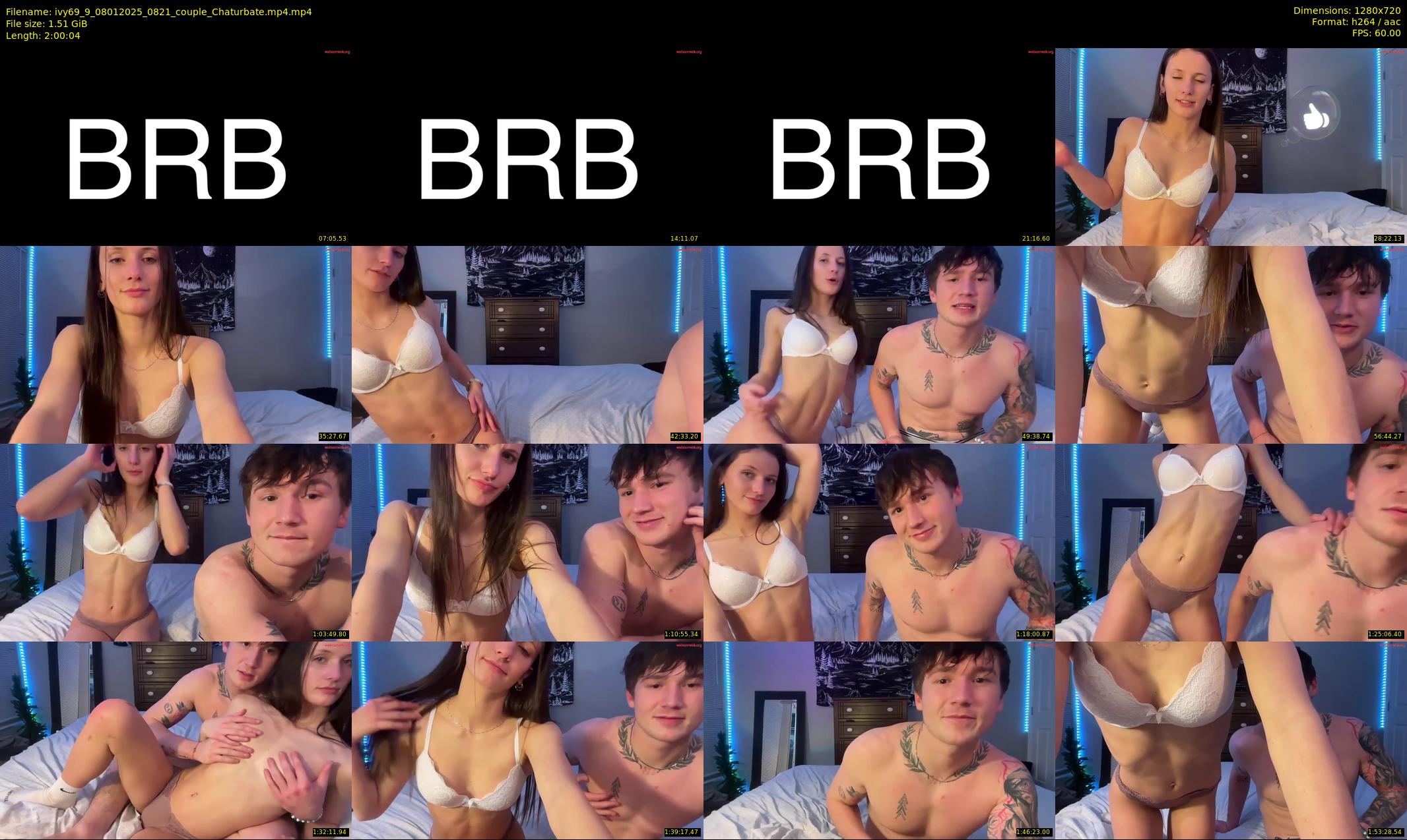 ivy69_9 — 121 minute Chaturbate couple cam show recording, 720p, Jan 8, 2025