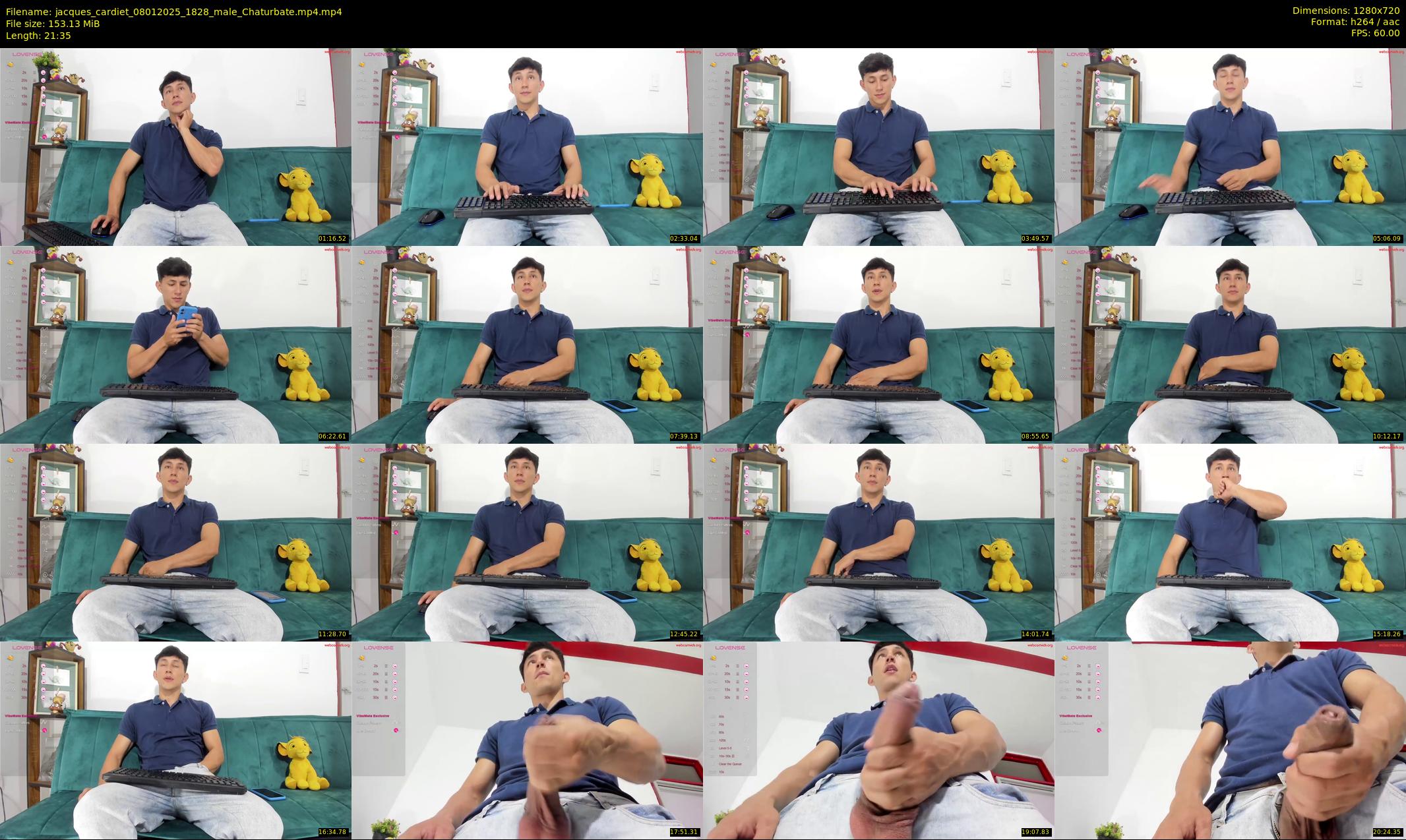 jacques_cardiet — 22 minute Chaturbate male cam show recording, 720p, Jan 8, 2025