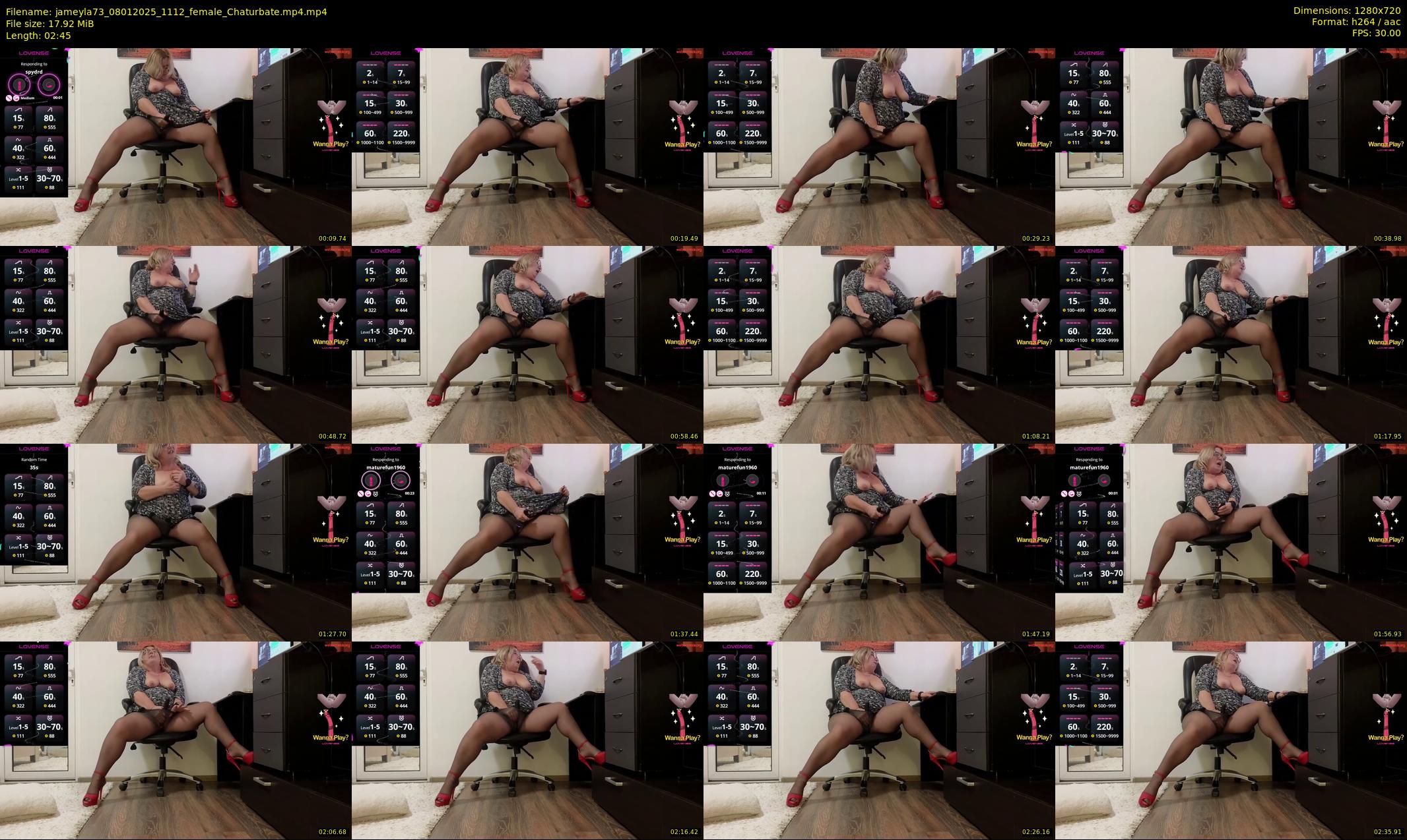 jameyla73 — 3 minute Chaturbate female cam show recording, 720p, Jan 8, 2025