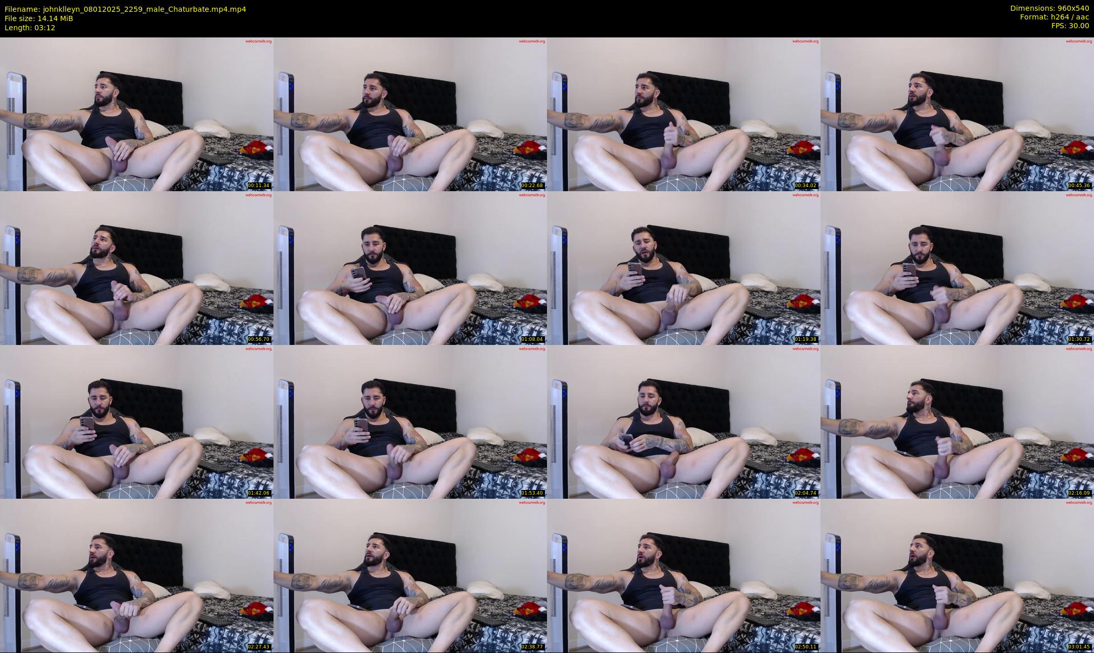 johnklleyn — 4 minute Chaturbate male cam show recording, 480p, Jan 8, 2025