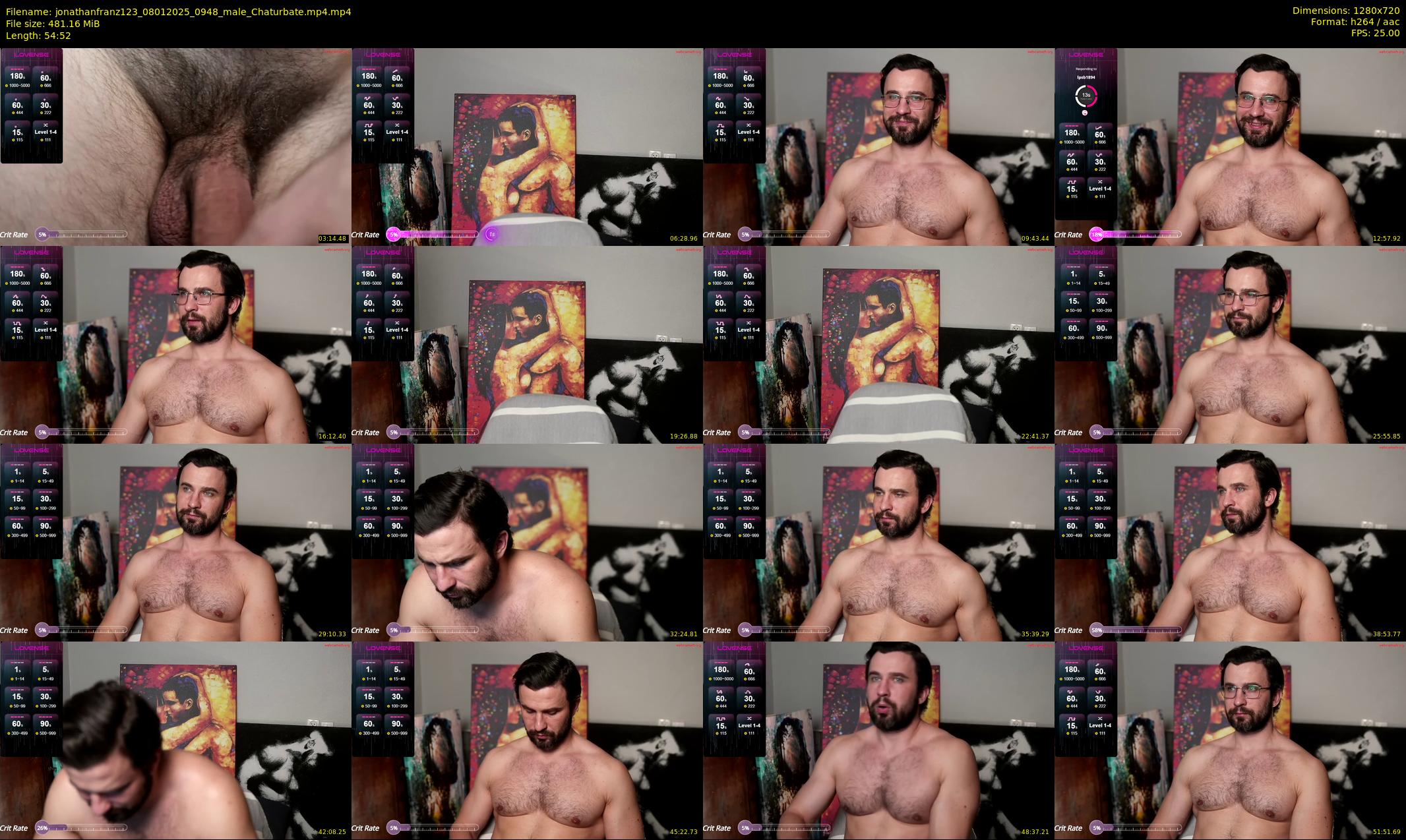 jonathanfranz123 — 55 minute Chaturbate male cam show recording, 720p, Jan 8, 2025