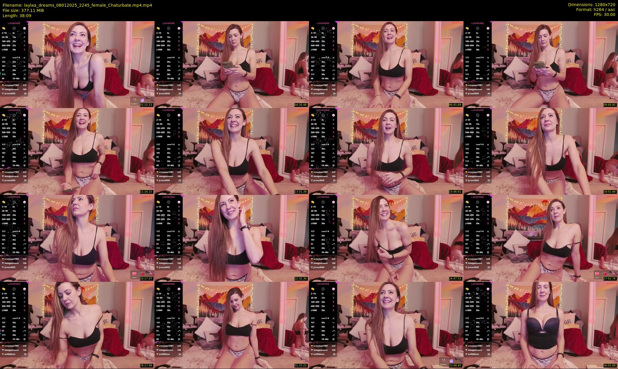 laylaa_dreams — 39 minute Chaturbate female cam show recording, 720p, Jan 8, 2025