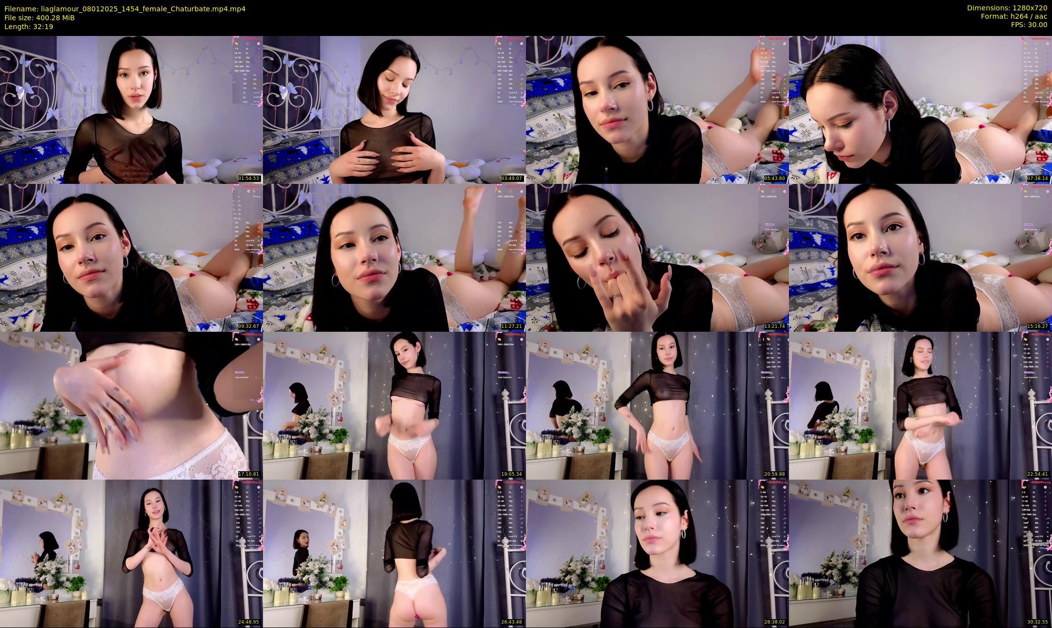 liaglamour — 33 minute Chaturbate female cam show recording, 720p, Jan 8, 2025