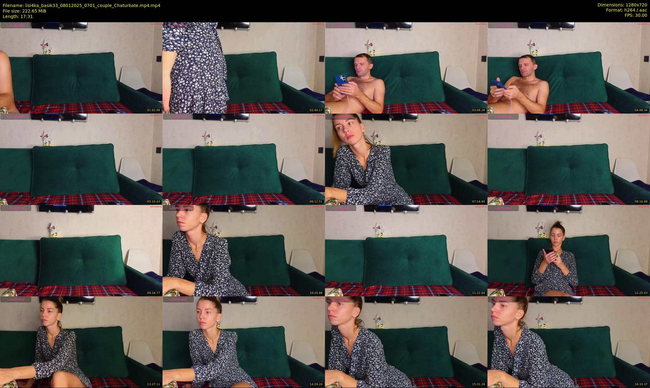 lisi4ka_basik33 — 18 minute Chaturbate couple cam show recording, 720p, Jan 8, 2025