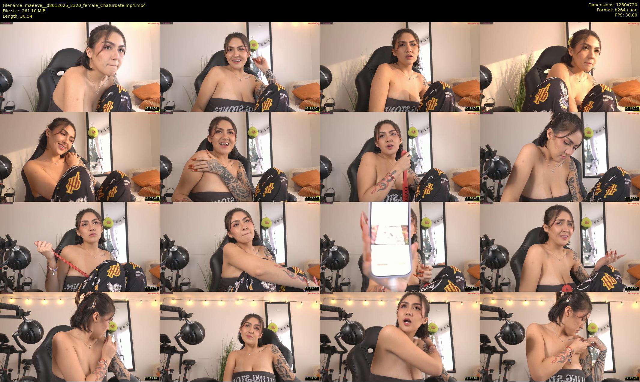 maeeve_ — 31 minute Chaturbate female cam show recording, 720p, Jan 8, 2025