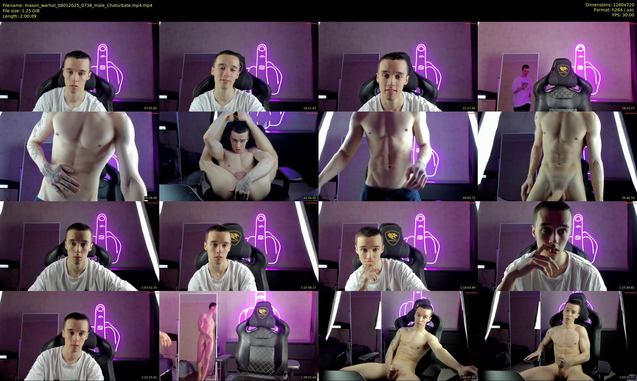 mason_warhol — 121 minute Chaturbate male cam show recording, 720p, Jan 8, 2025