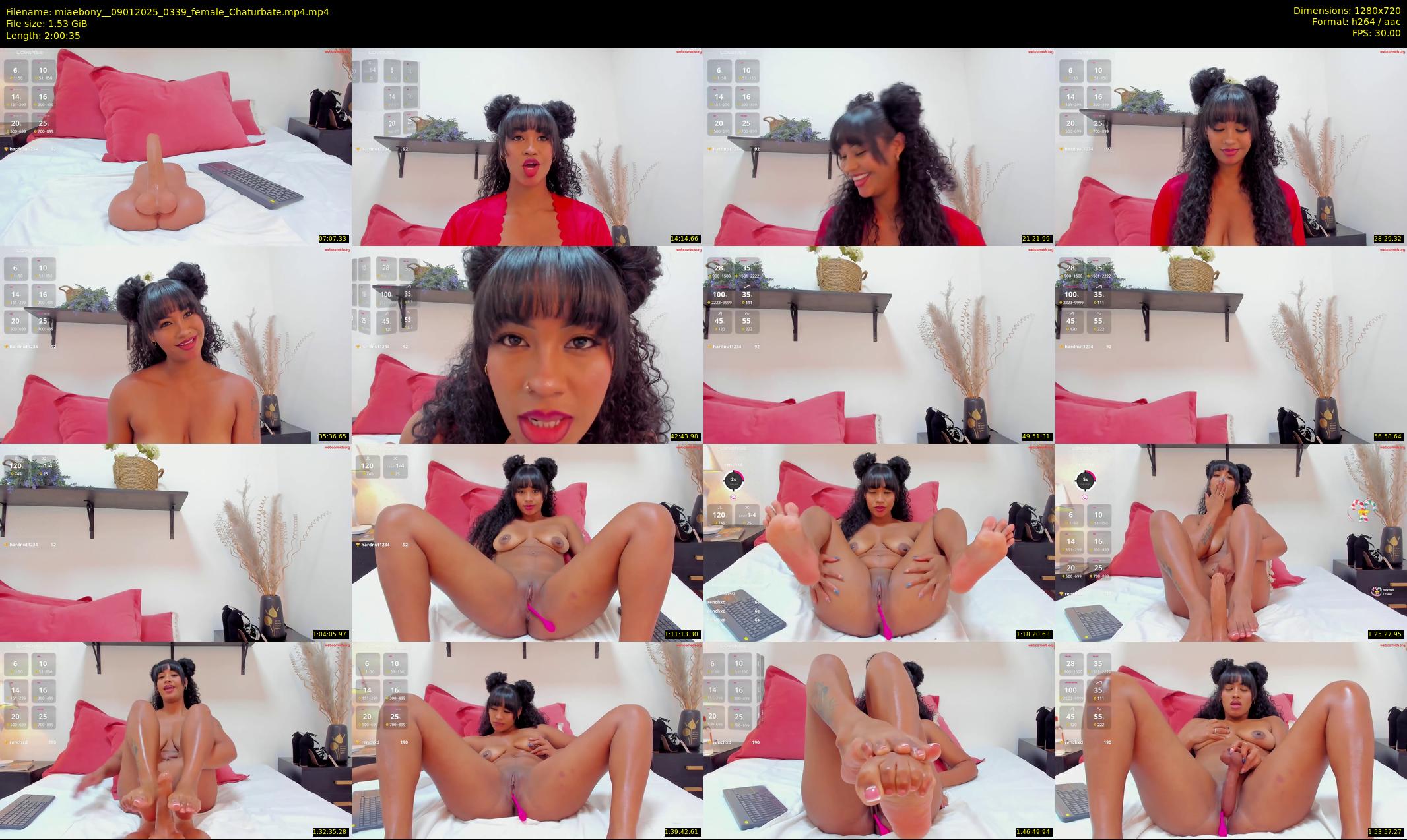 miaebony_ — 121 minute Chaturbate female cam show recording, 720p, Jan 9, 2025