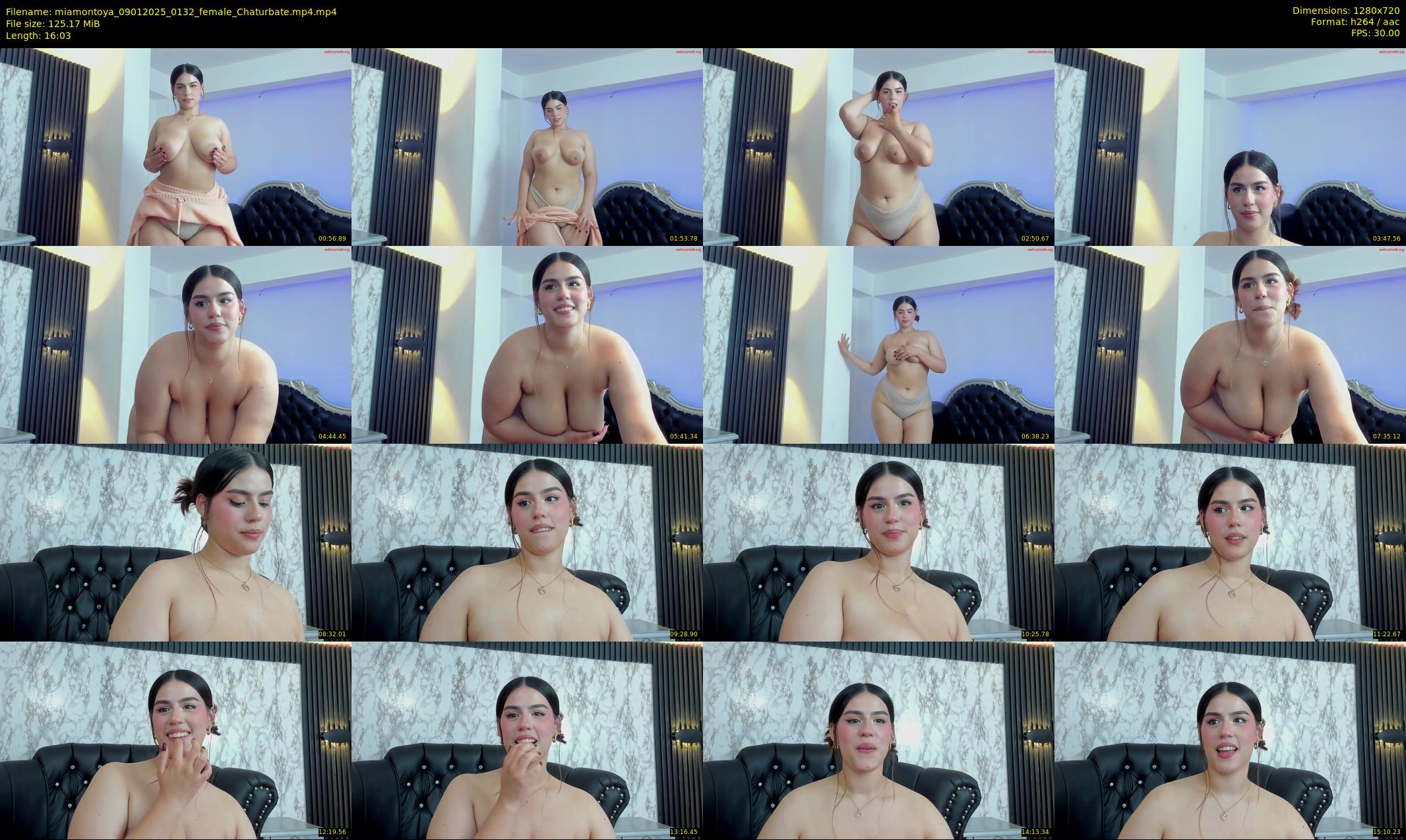 miamontoya — 17 minute Chaturbate female cam show recording, 720p, Jan 9, 2025