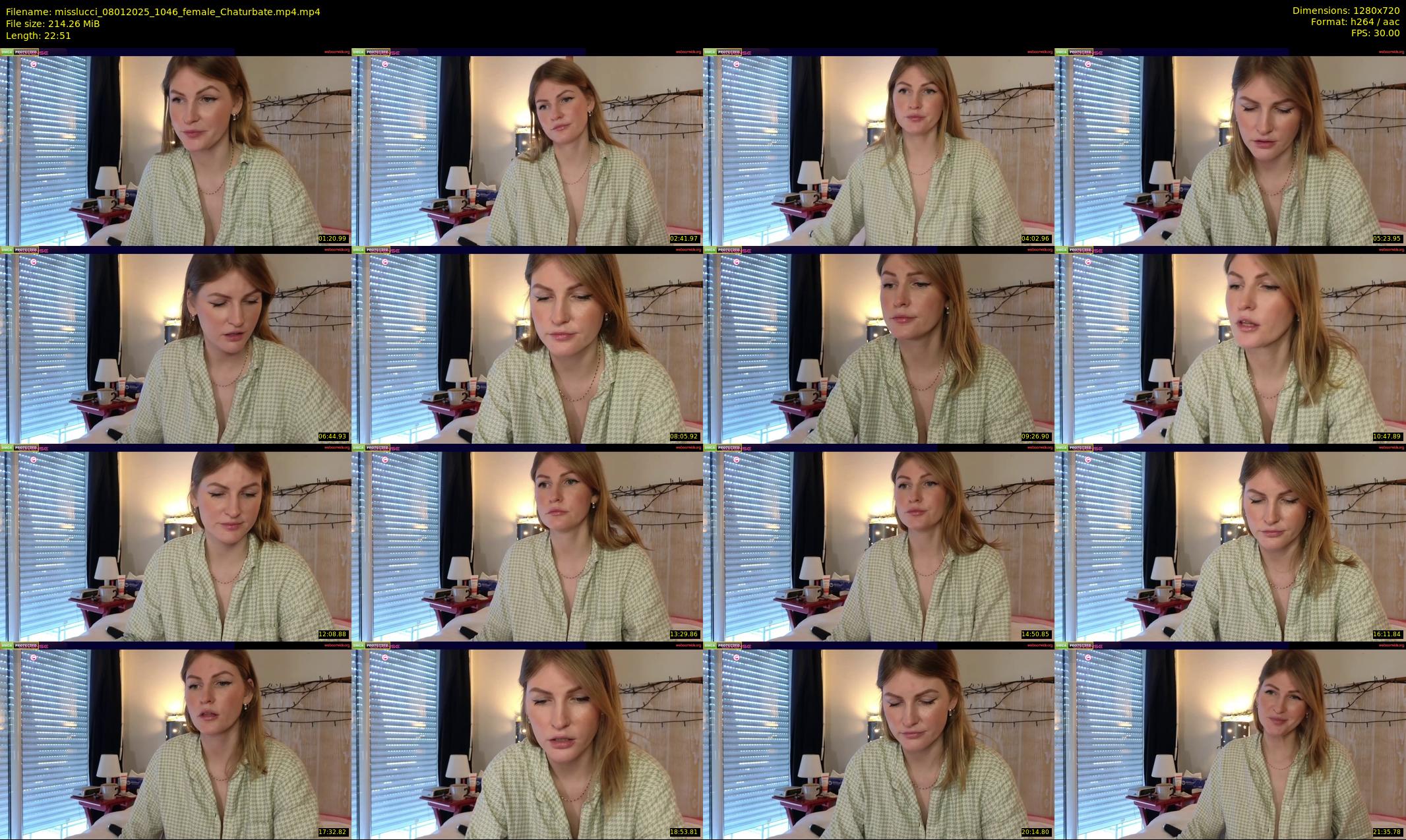 misslucci — 23 minute Chaturbate female cam show recording, 720p, Jan 8, 2025