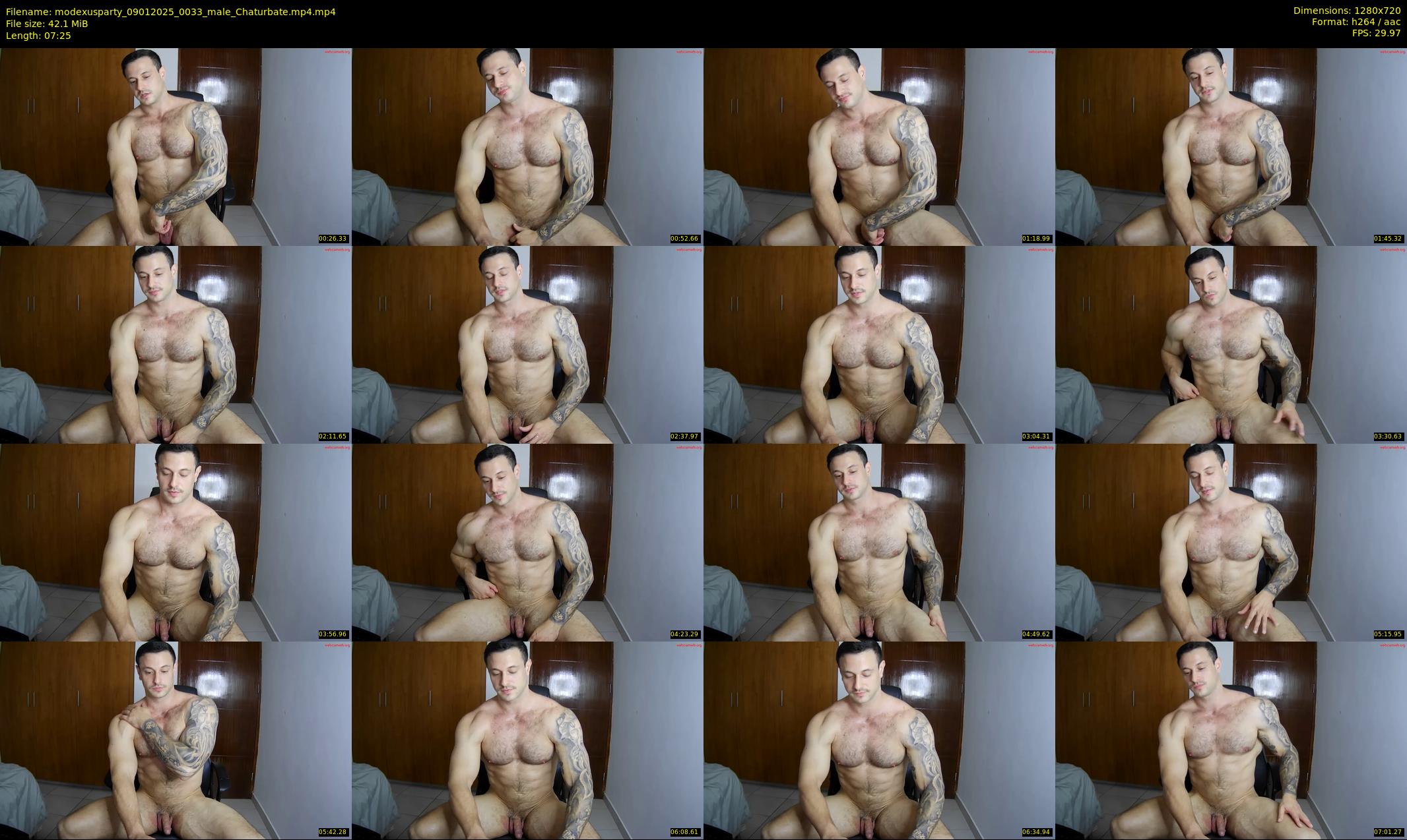 modexusparty — 8 minute Chaturbate male cam show recording, 720p, Jan 9, 2025