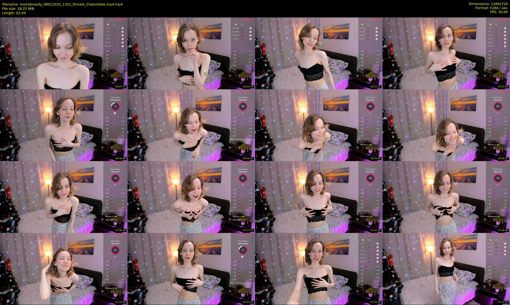 moirebroady — 3 minute Chaturbate female cam show recording, 720p, Jan 8, 2025