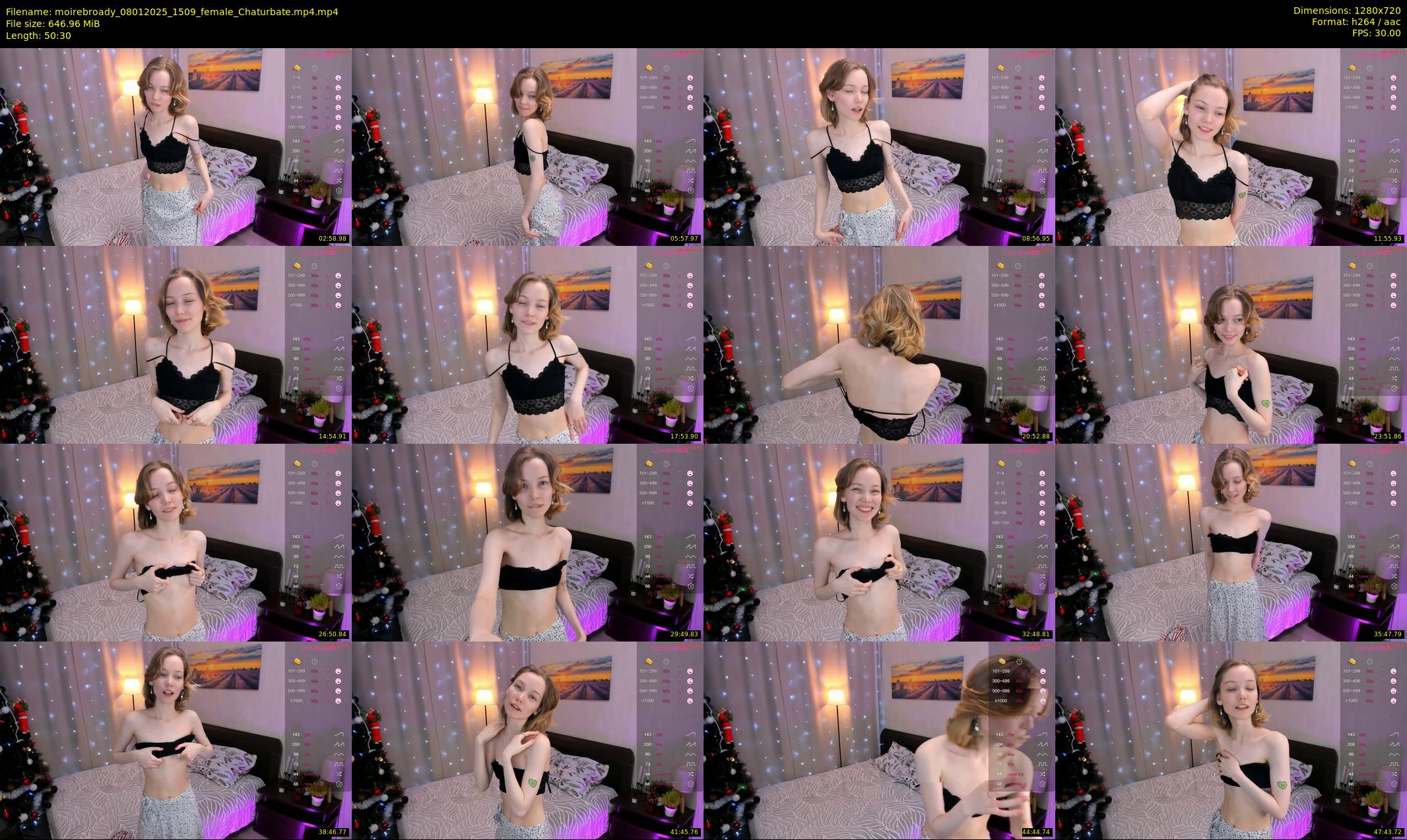 moirebroady — 51 minute Chaturbate female cam show recording, 720p, Jan 8, 2025