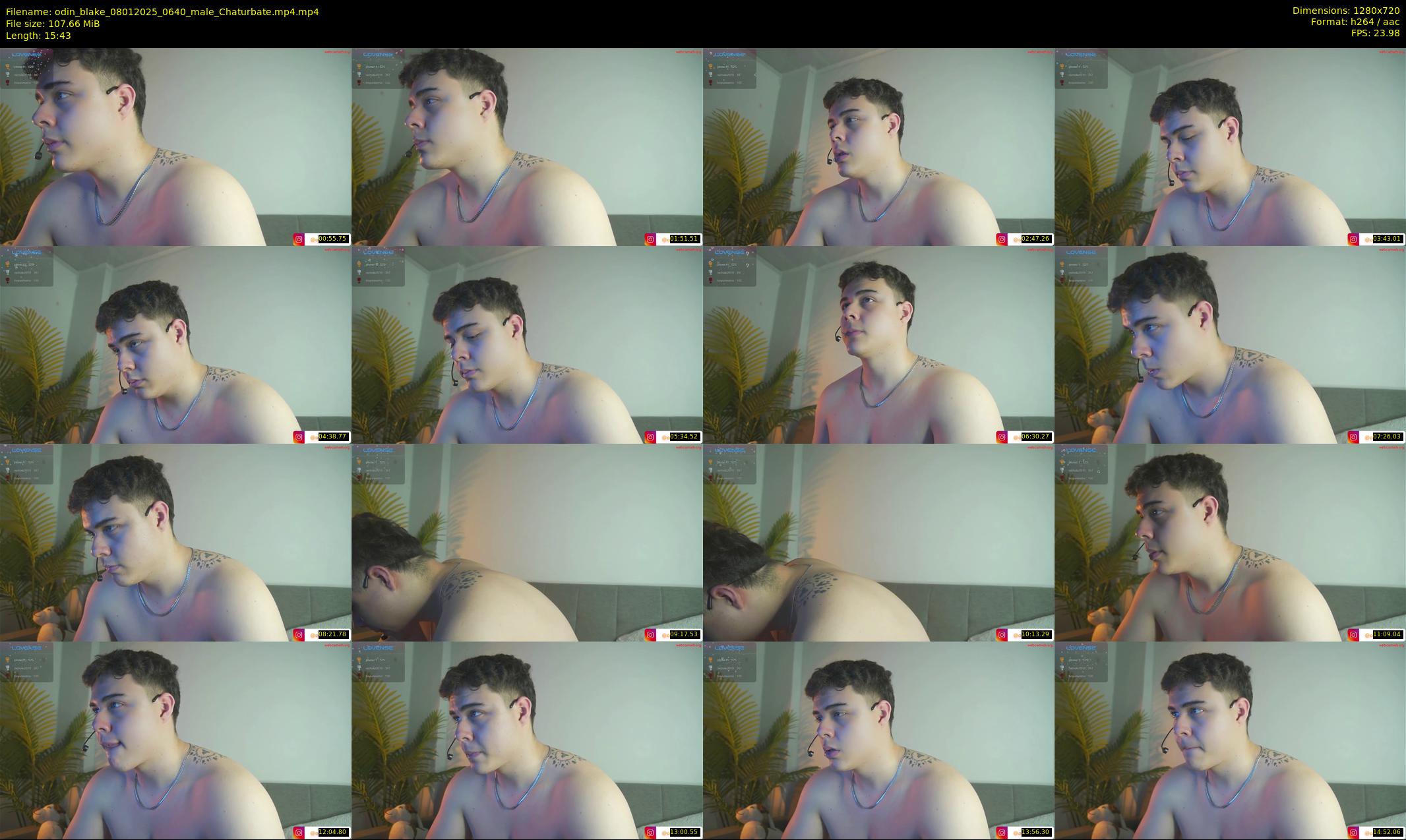 odin_blake — 16 minute Chaturbate male cam show recording, 720p, Jan 8, 2025
