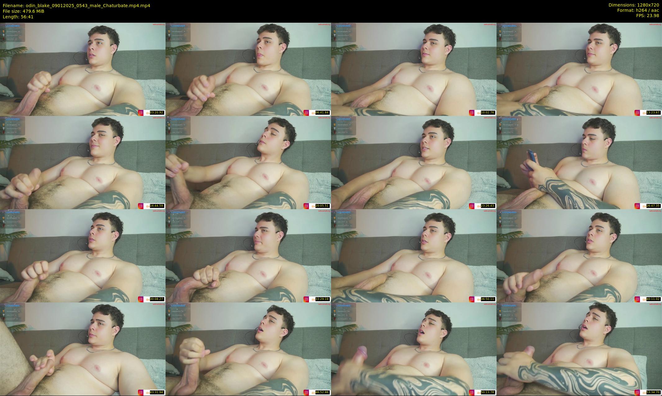 odin_blake — 57 minute Chaturbate male cam show recording, 720p, Jan 9, 2025