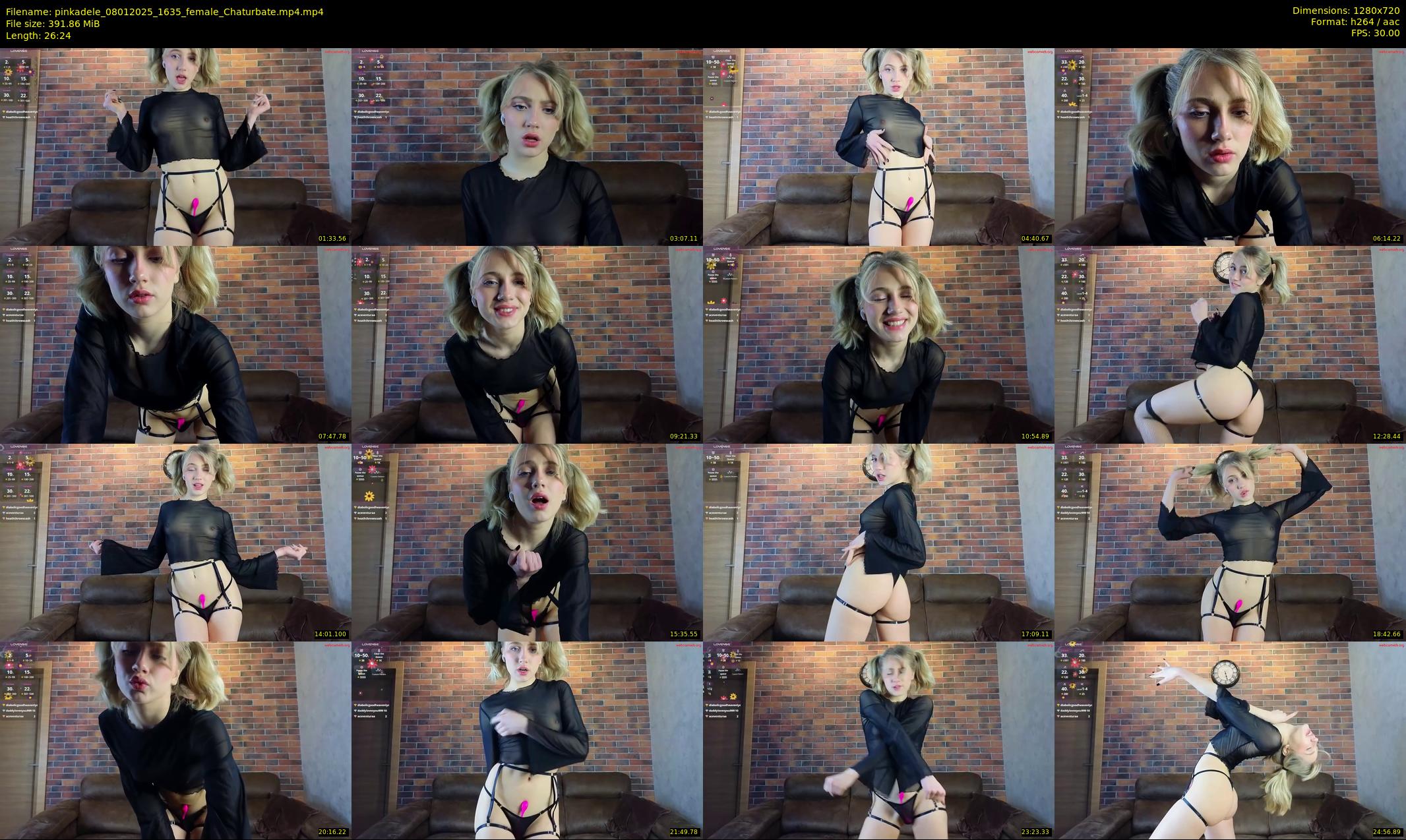 pinkadele — 27 minute Chaturbate female cam show recording, 720p, Jan 8, 2025