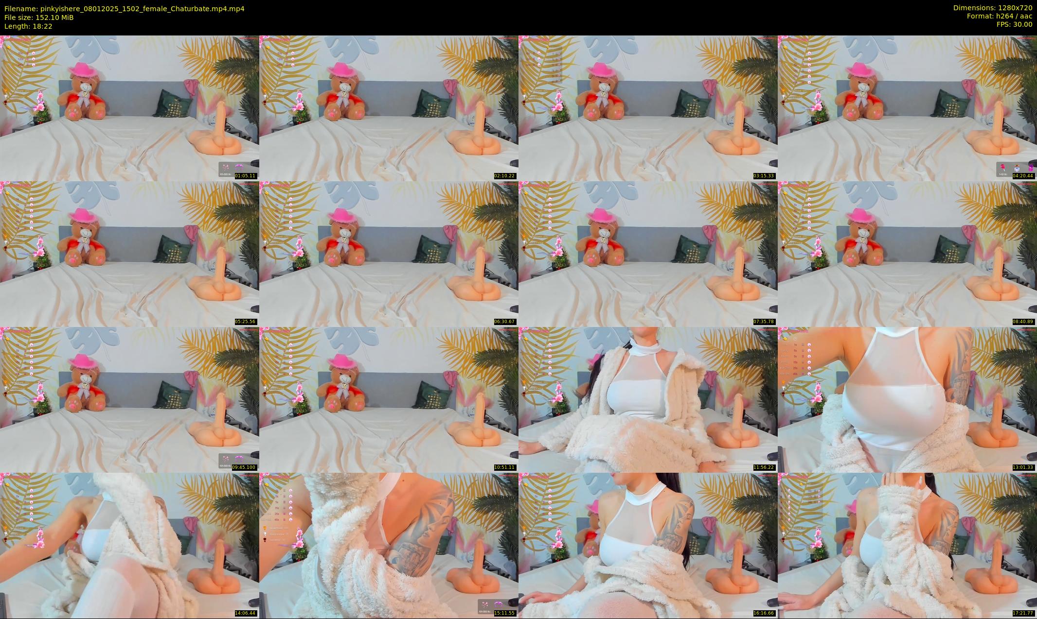 pinkyishere — 19 minute Chaturbate female cam show recording, 720p, Jan 8, 2025