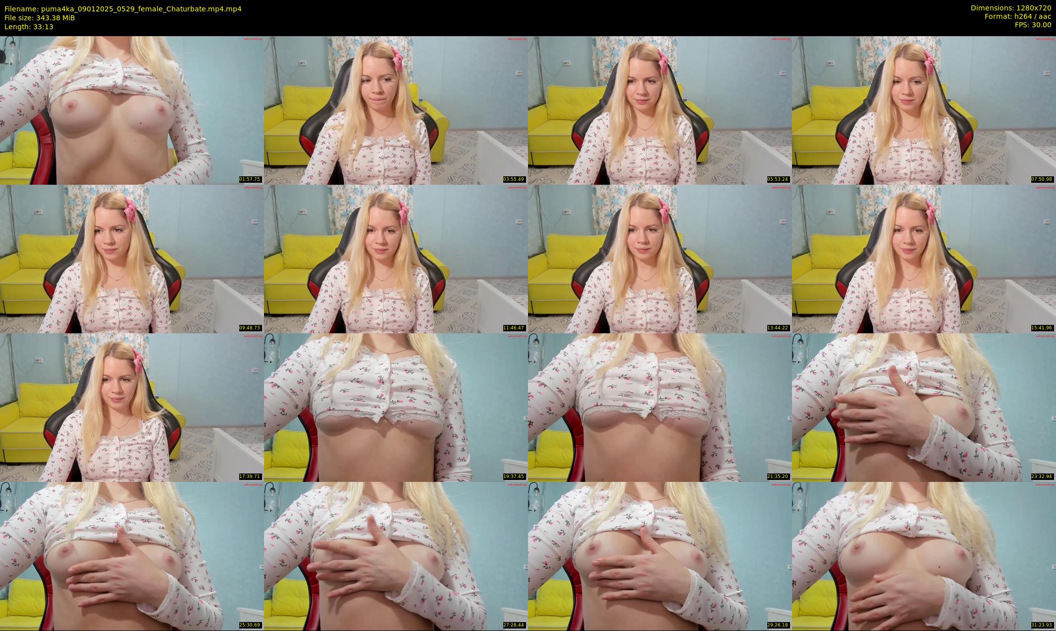 puma4ka — 34 minute Chaturbate female cam show recording, 720p, Jan 9, 2025