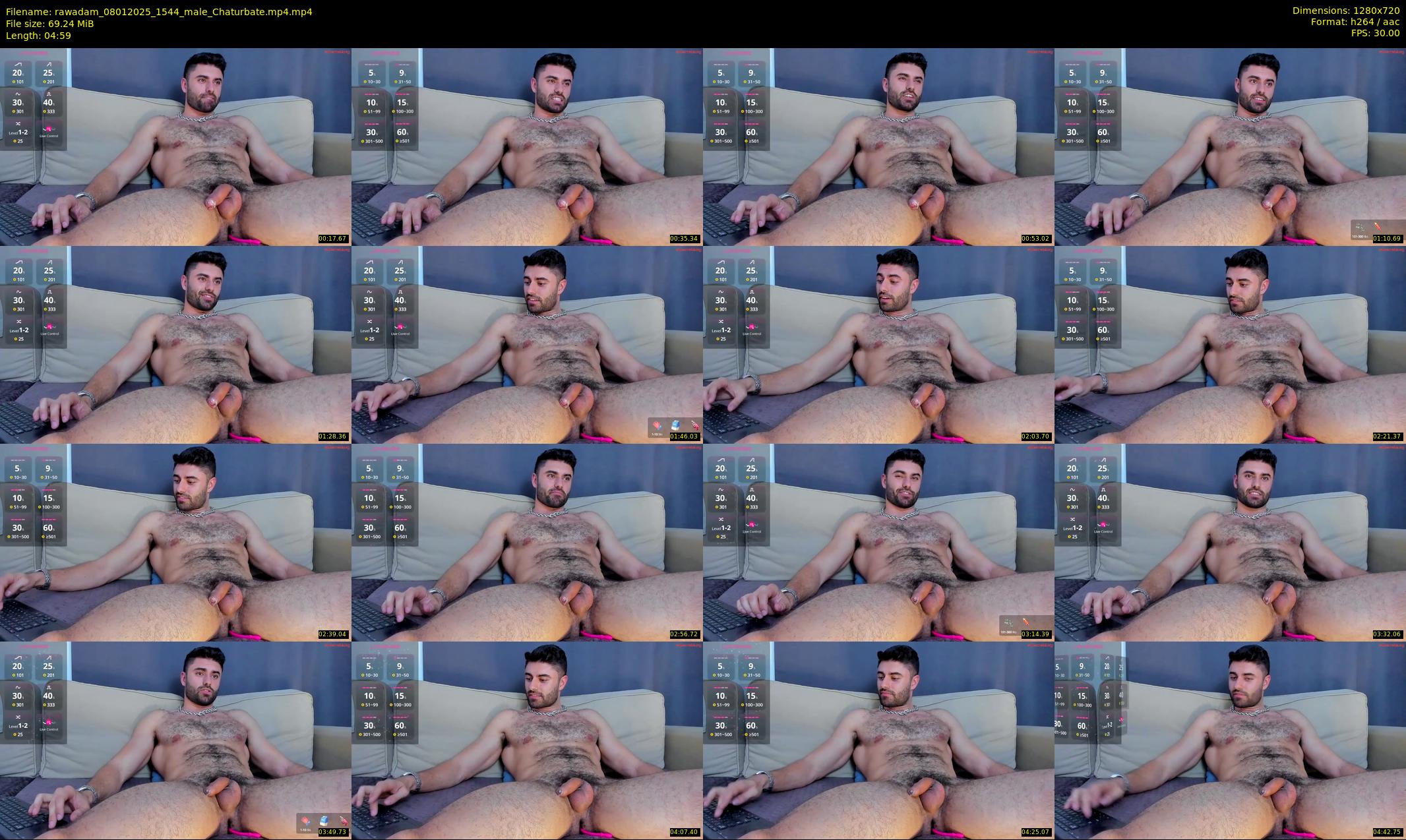 rawadam — 5 minute Chaturbate male cam show recording, 720p, Jan 8, 2025