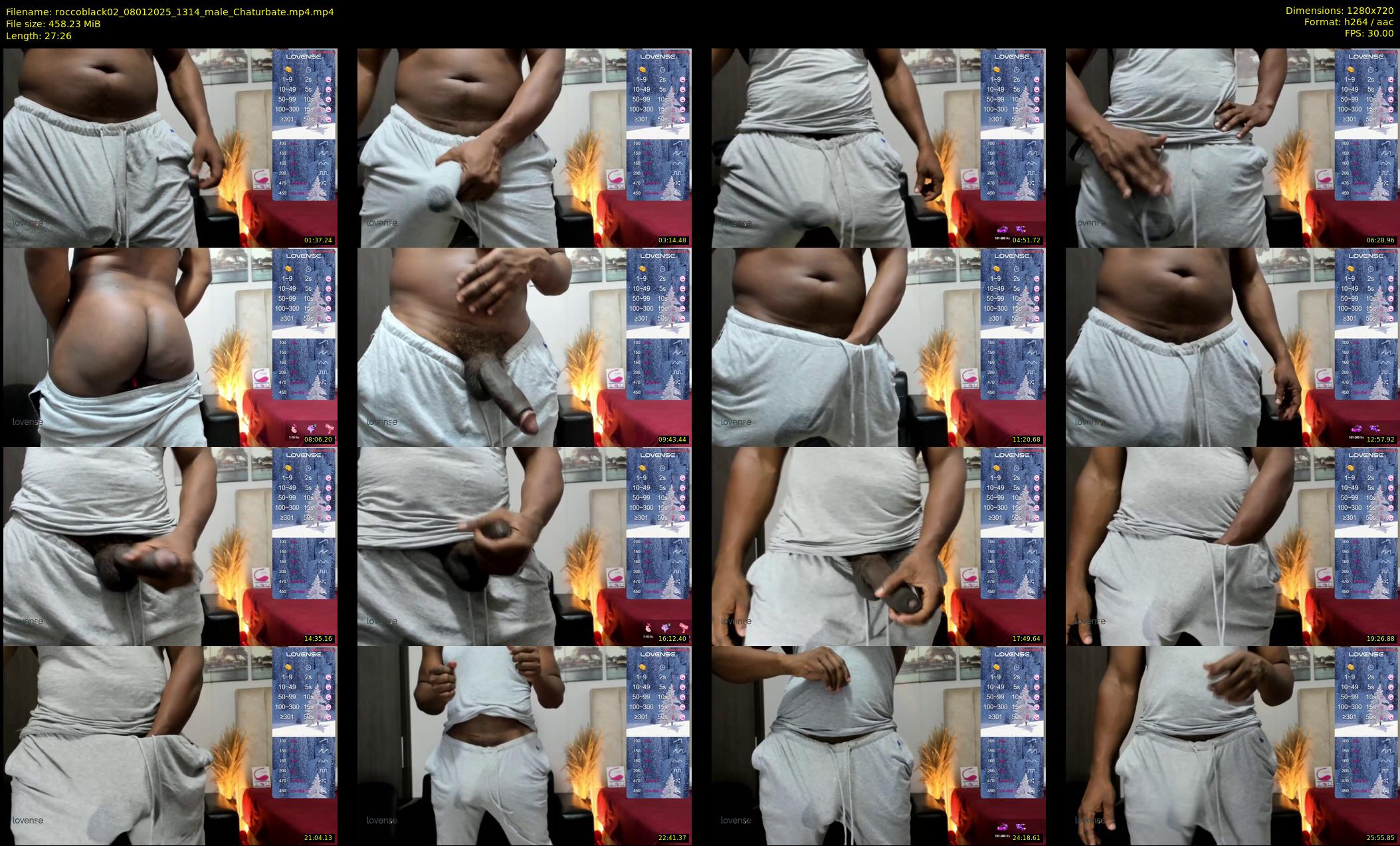 roccoblack02 — 28 minute Chaturbate male cam show recording, 720p, Jan 8, 2025