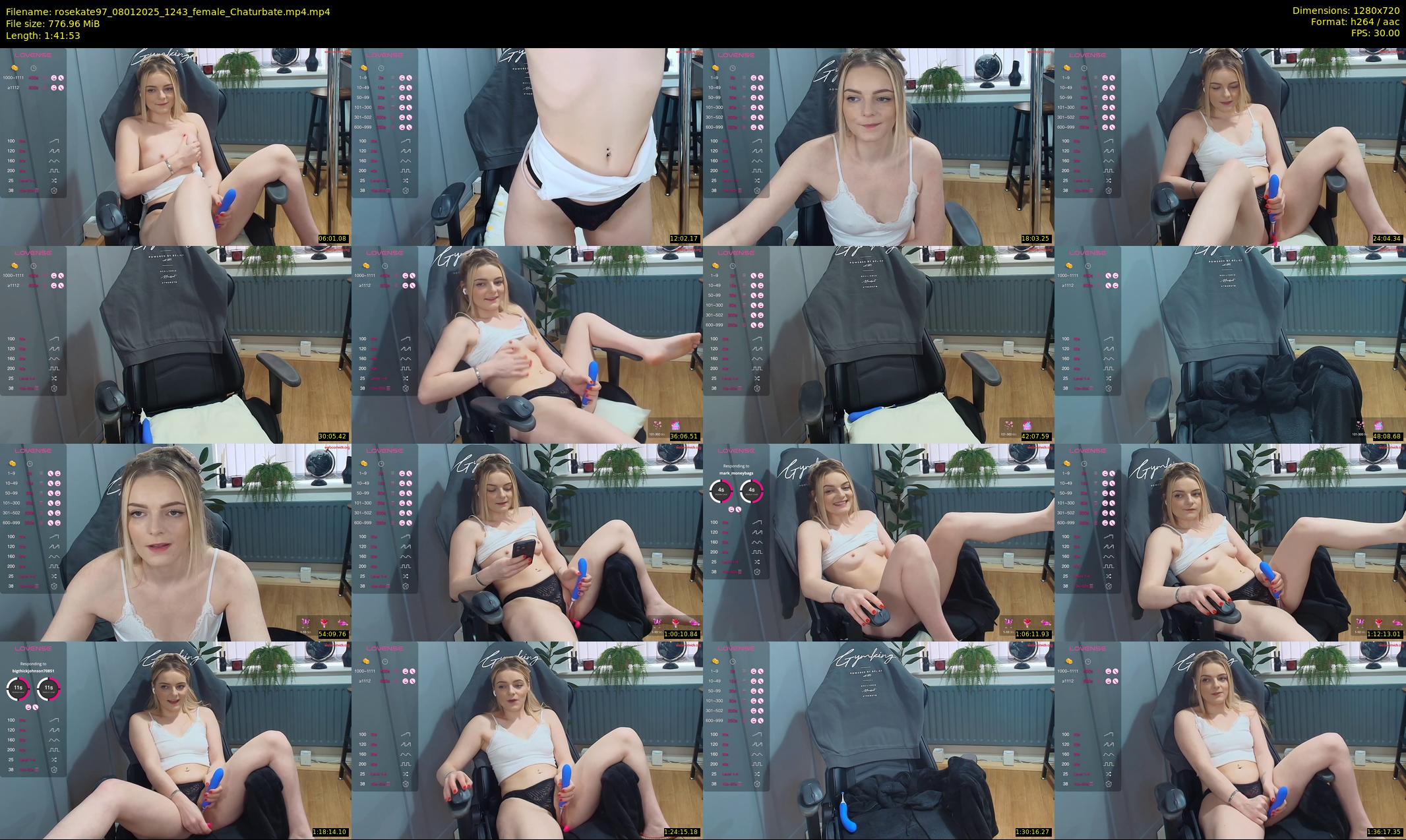 rosekate97 — 102 minute Chaturbate female cam show recording, 720p, Jan 8, 2025
