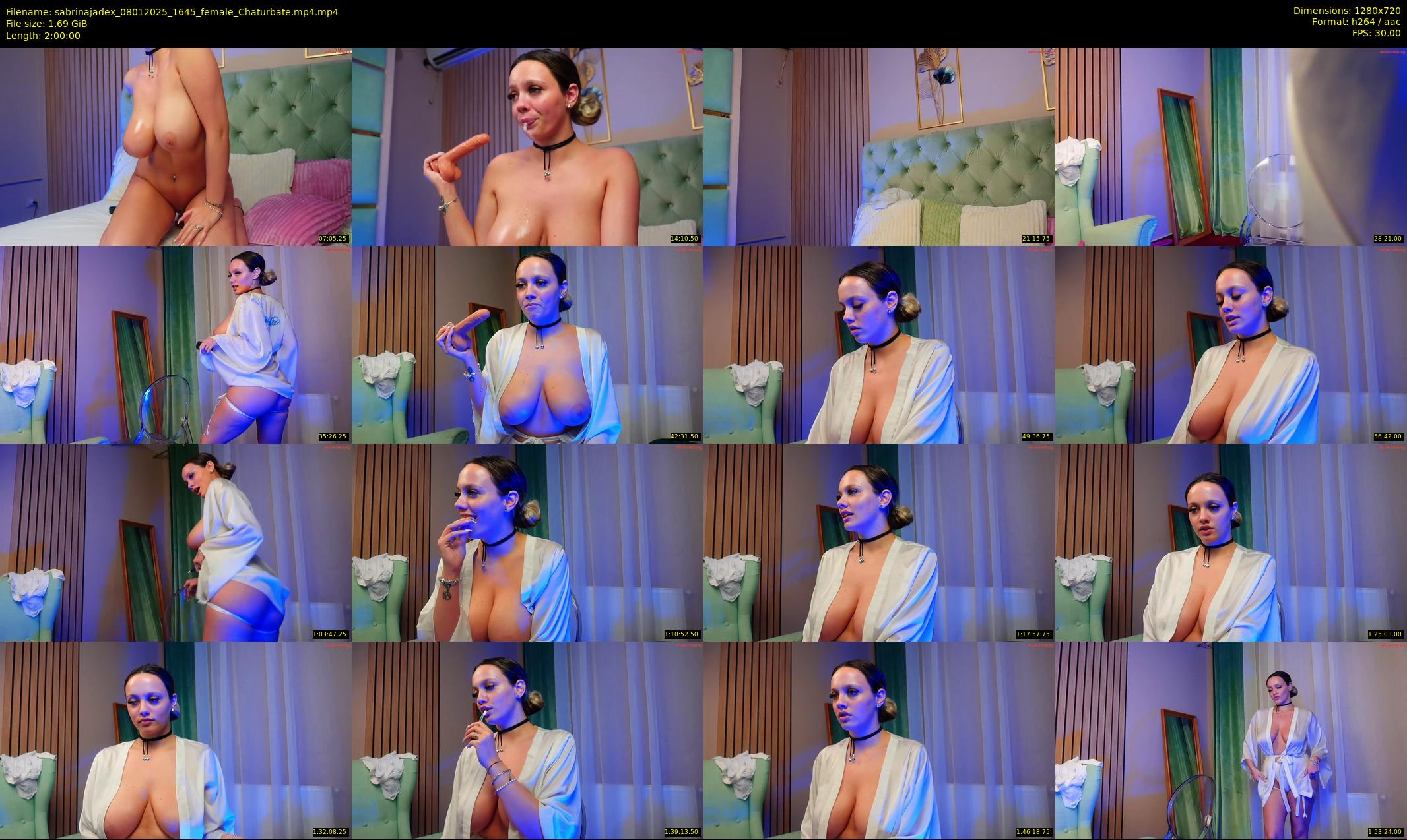 sabrinajadex — 120 minute Chaturbate female cam show recording, 720p, Jan 8, 2025