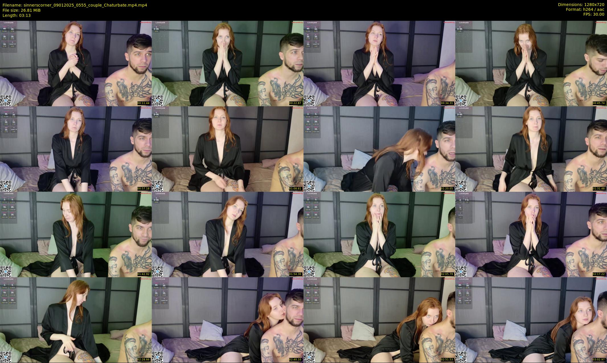 sinnerscorner — 4 minute Chaturbate couple cam show recording, 720p, Jan 9, 2025