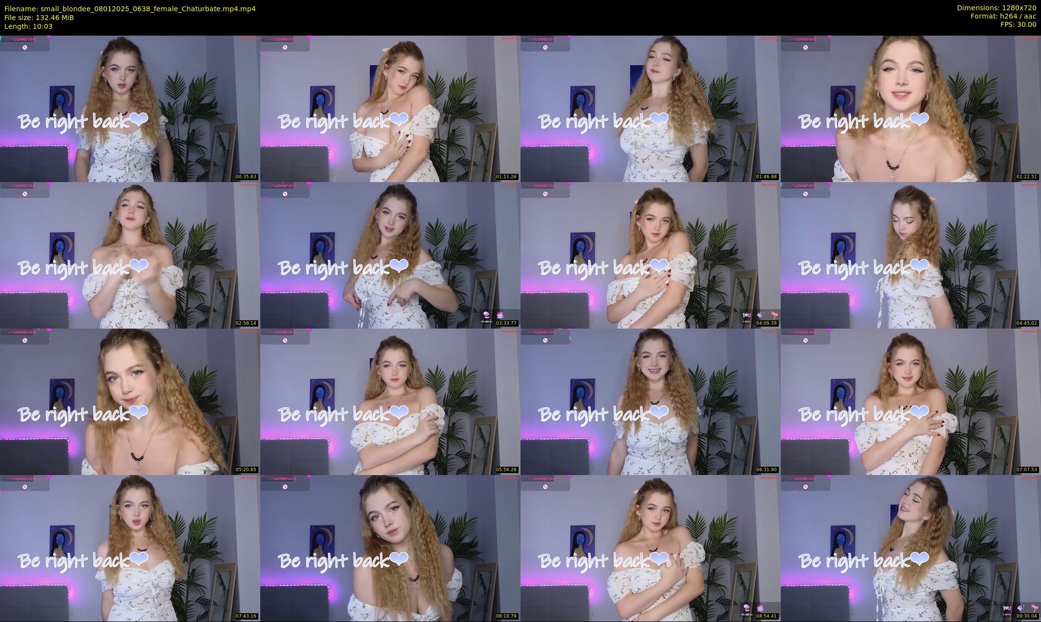 small_blondee — 11 minute Chaturbate female cam show recording, 720p, Jan 8, 2025