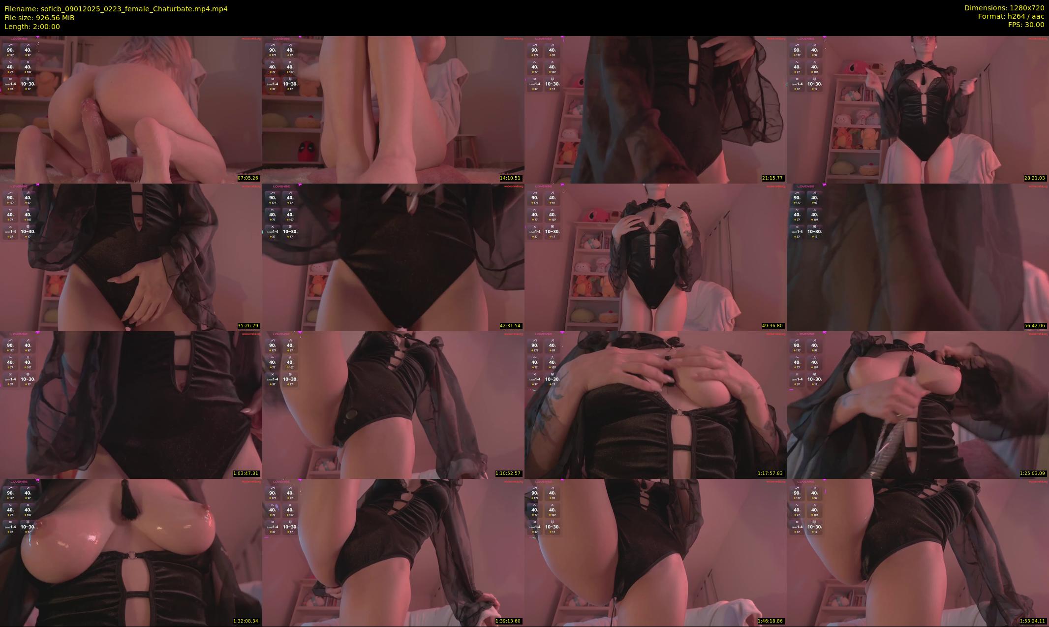 soficb — 120 minute Chaturbate female cam show recording, 720p, Jan 9, 2025