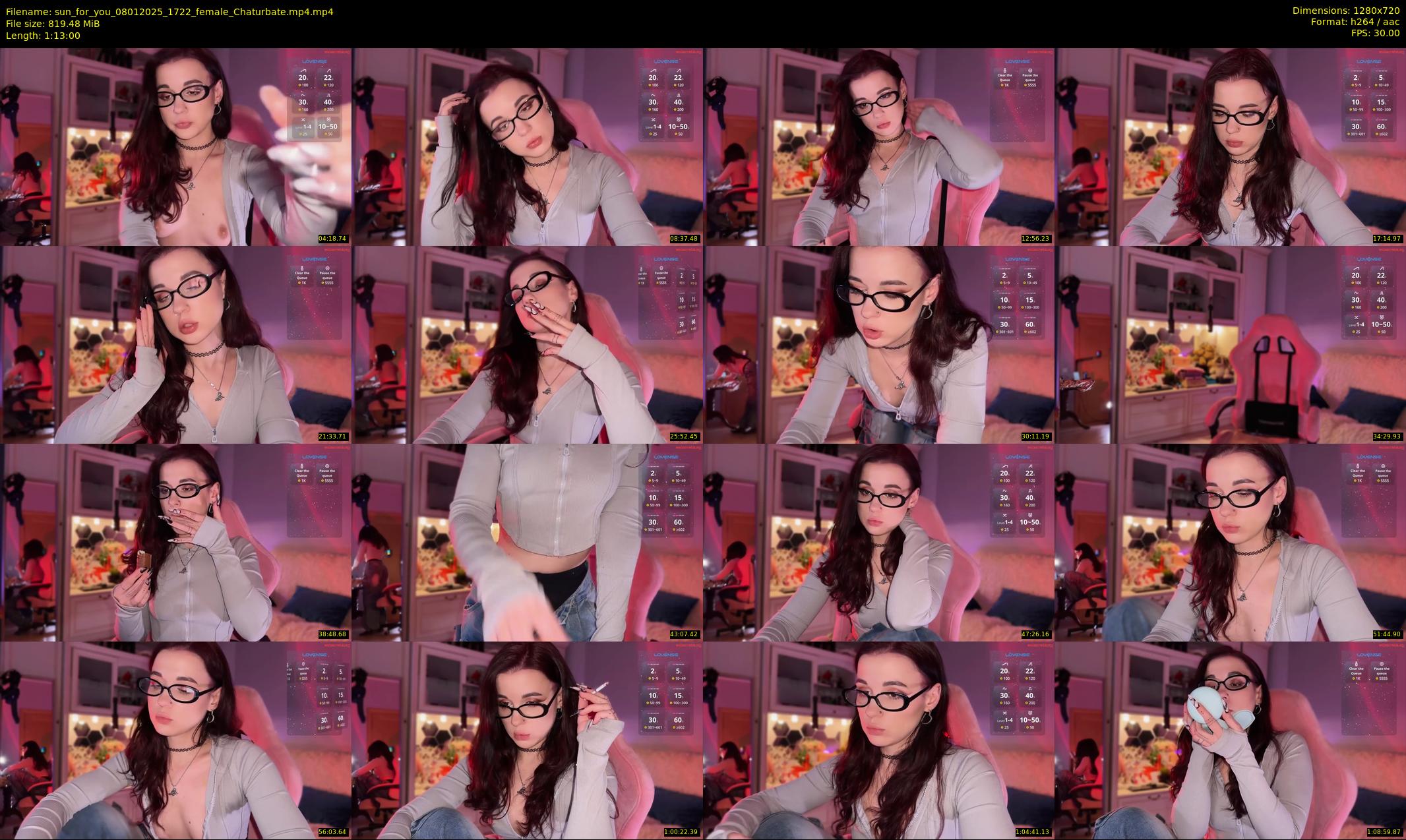 sun_for_you — 73 minute Chaturbate female cam show recording, 720p, Jan 8, 2025