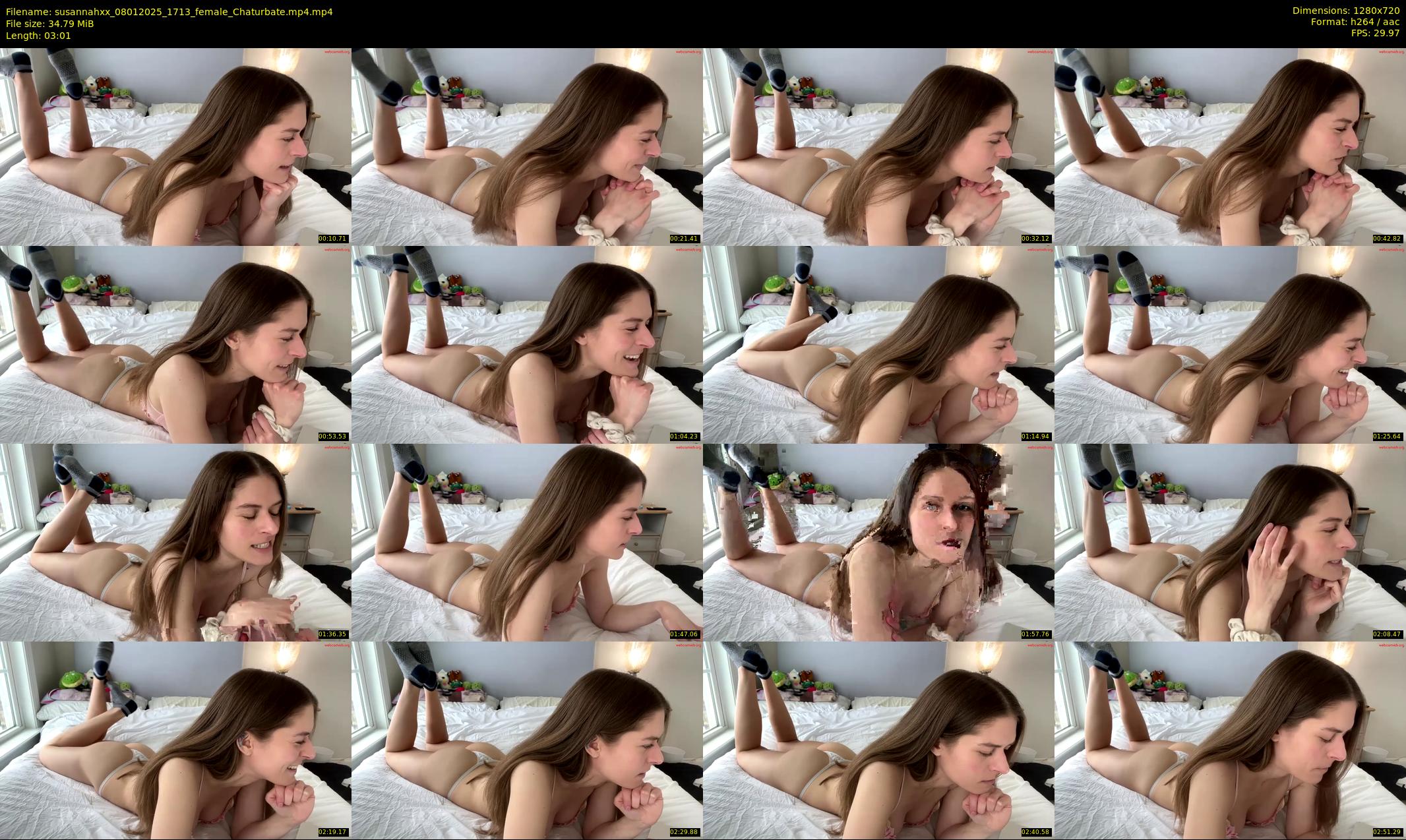 susannahxx — 4 minute Chaturbate female cam show recording, 720p, Jan 8, 2025