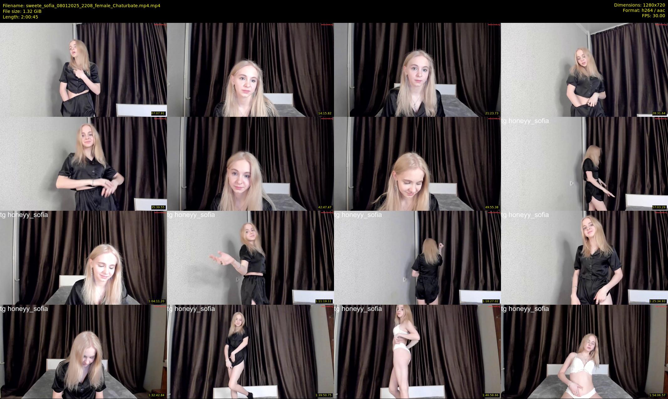 sweete_sofia — 121 minute Chaturbate female cam show recording, 720p, Jan 8, 2025