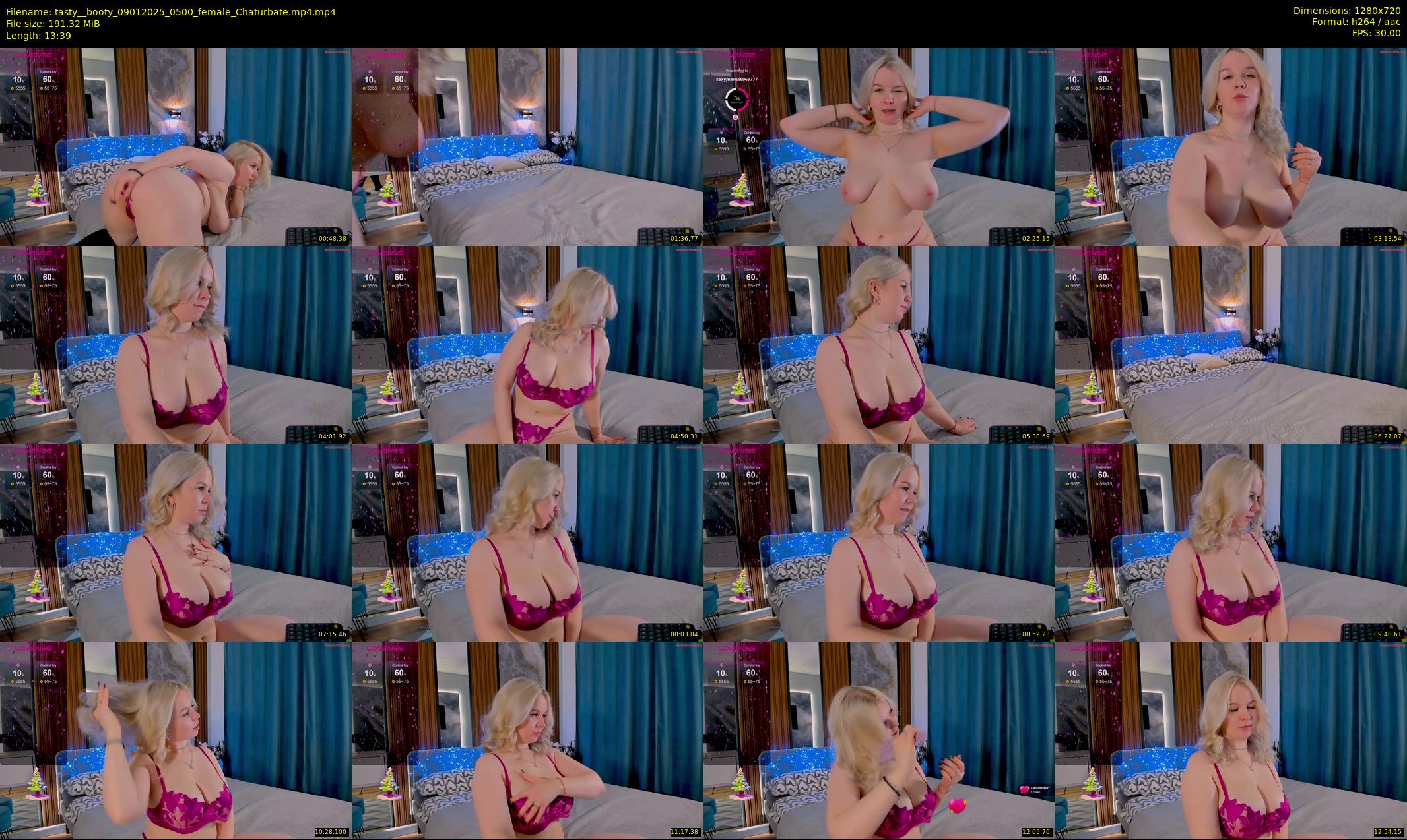 tasty__booty — 14 minute Chaturbate female cam show recording, 720p, Jan 9, 2025