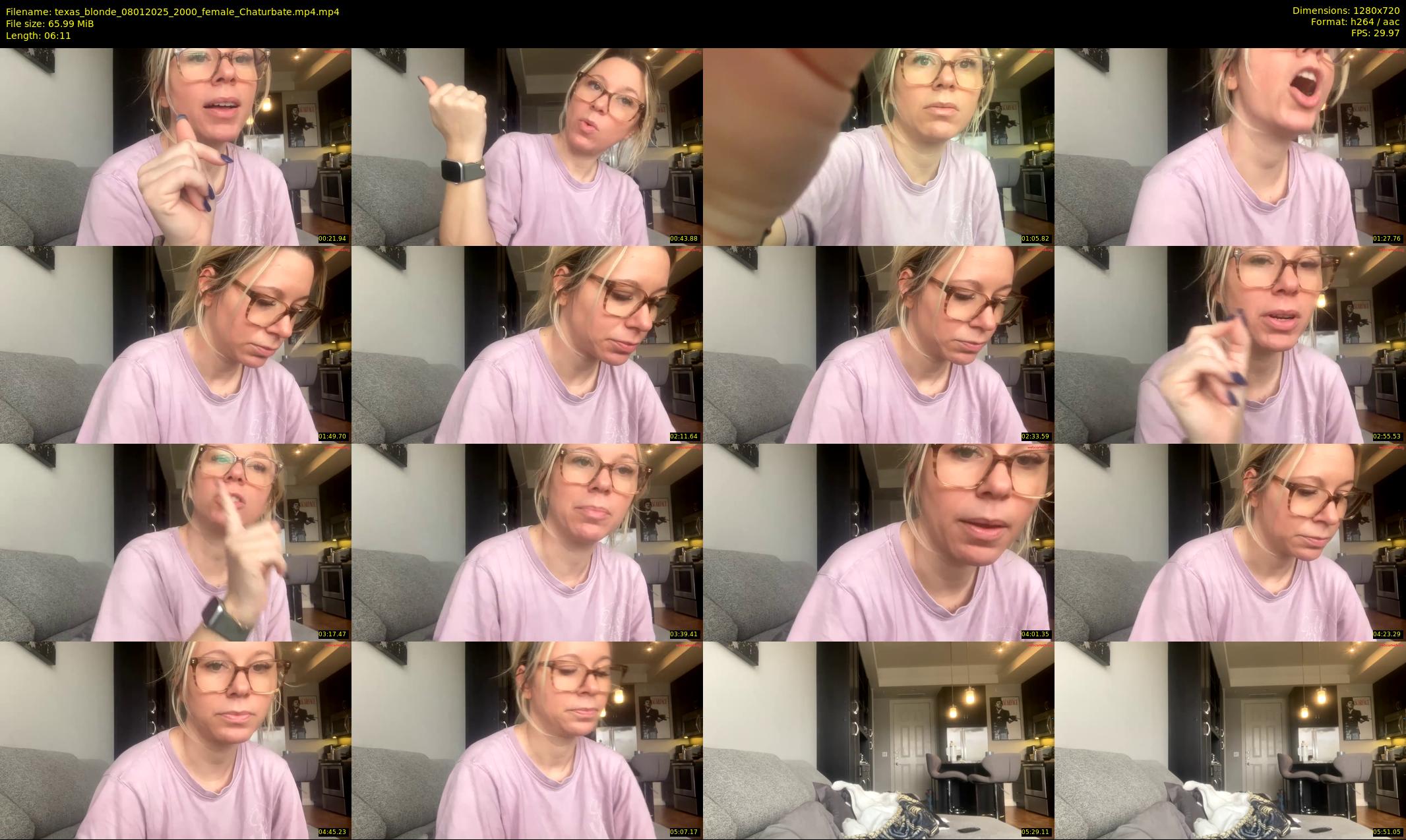texas_blonde — 7 minute Chaturbate female cam show recording, 720p, Jan 8, 2025