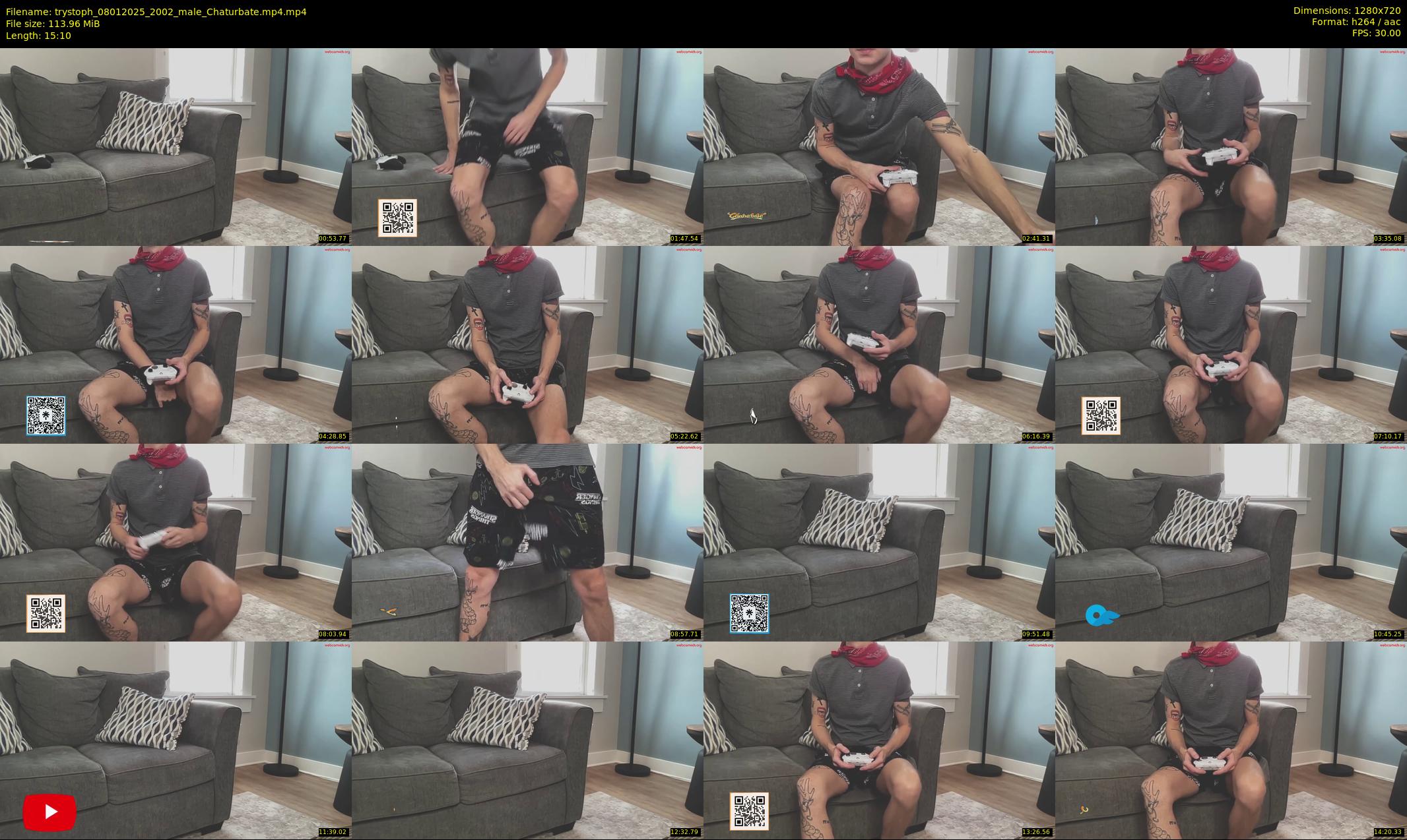 trystoph — 16 minute Chaturbate male cam show recording, 720p, Jan 8, 2025
