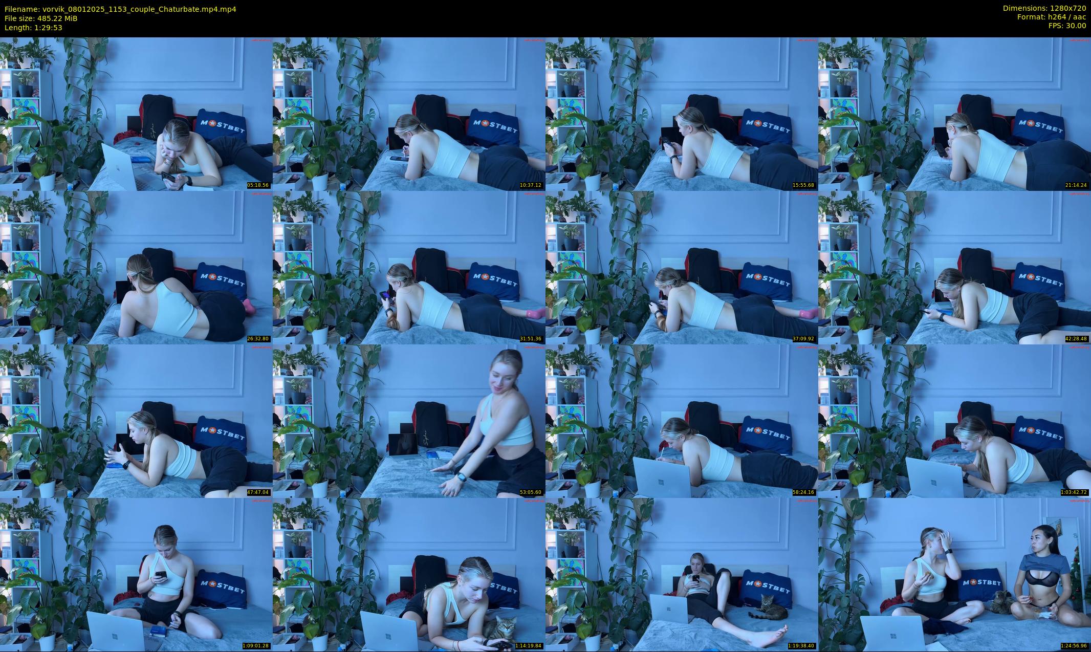 vorvik — 90 minute Chaturbate couple cam show recording, 720p, Jan 8, 2025