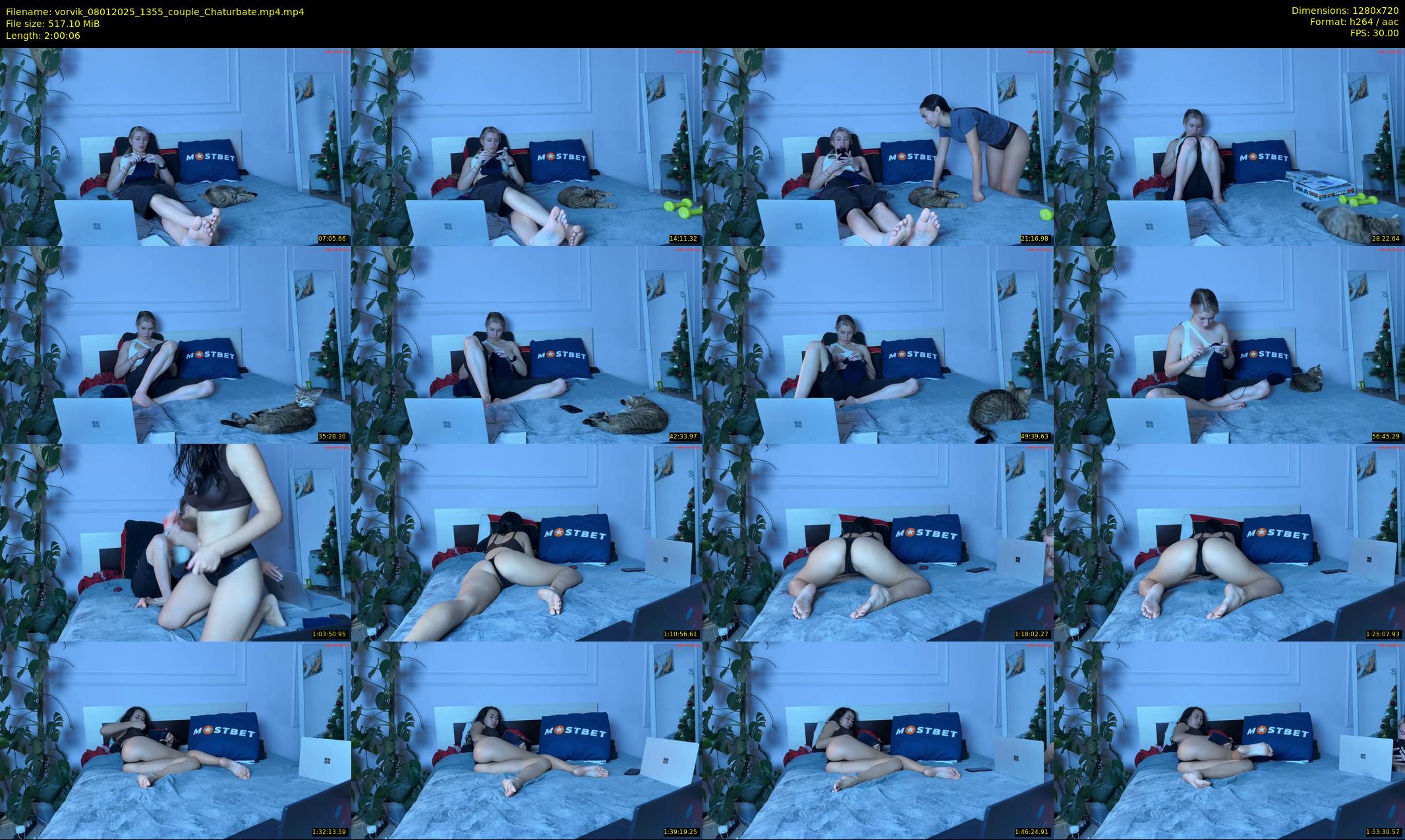 vorvik — 121 minute Chaturbate couple cam show recording, 720p, Jan 8, 2025