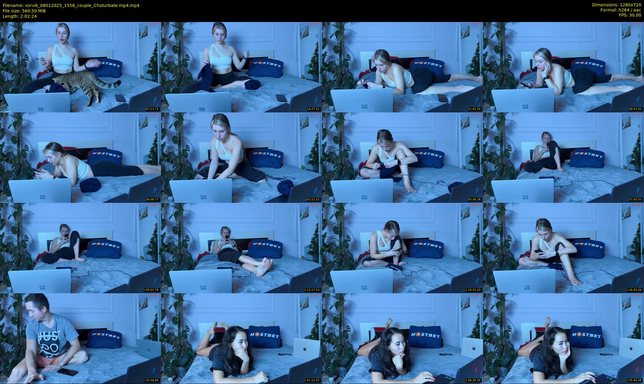 vorvik — 123 minute Chaturbate couple cam show recording, 720p, Jan 8, 2025