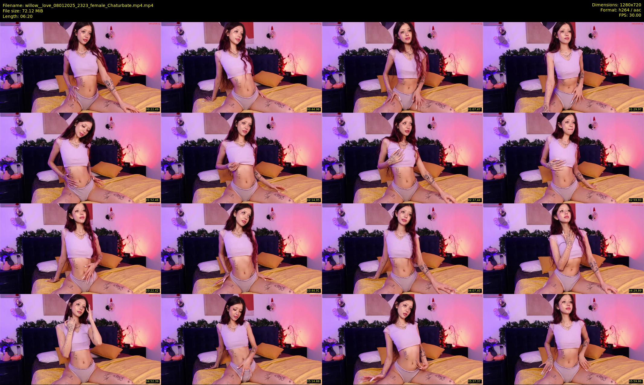 willow__love — 7 minute Chaturbate female cam show recording, 720p, Jan 8, 2025