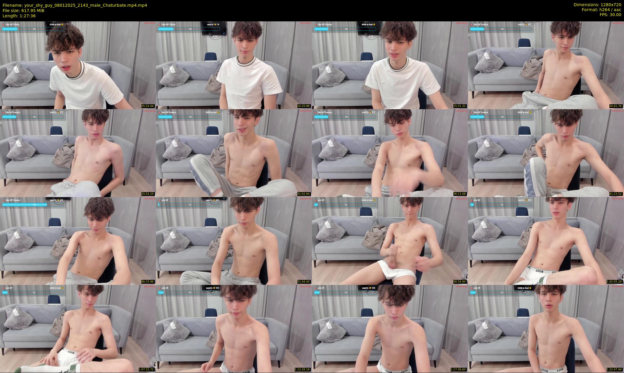 your_shy_guy — 88 minute Chaturbate male cam show recording, 720p, Jan 8, 2025