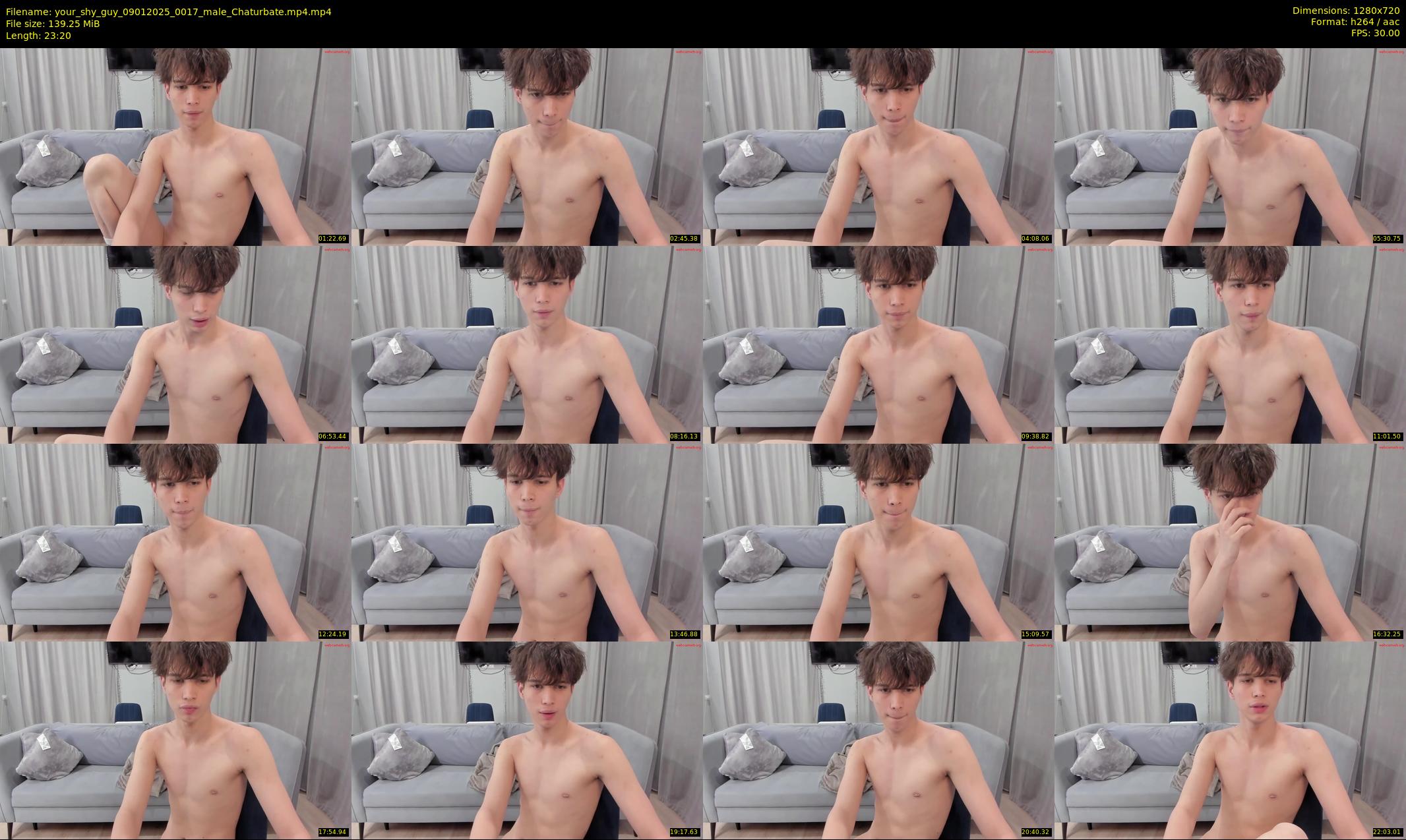your_shy_guy — 24 minute Chaturbate male cam show recording, 720p, Jan 9, 2025