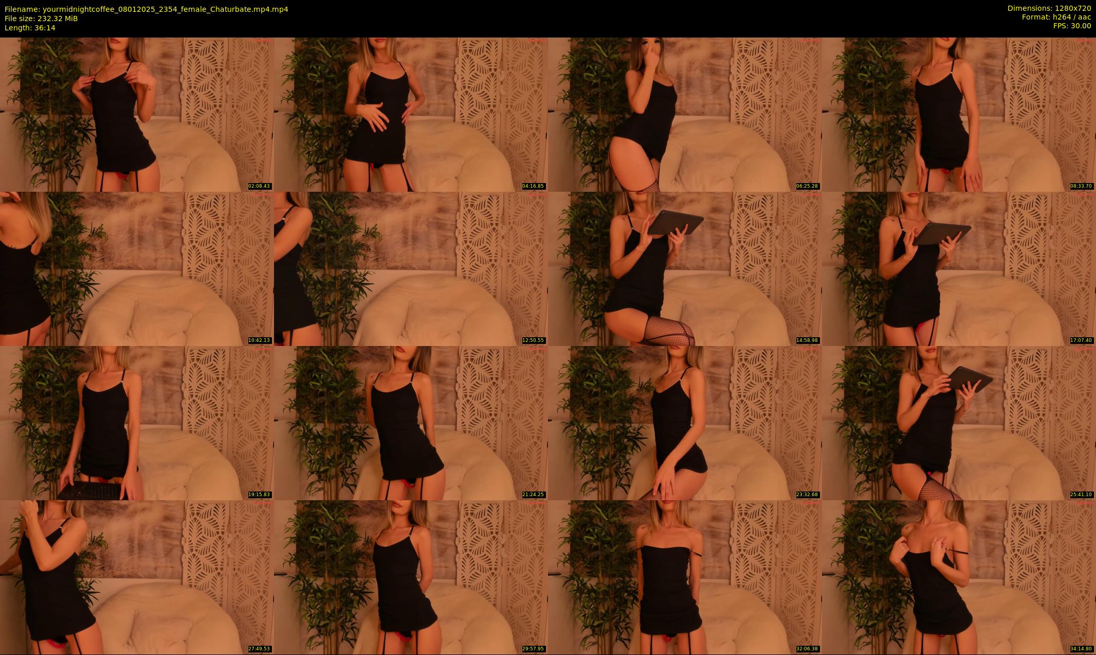yourmidnightcoffee — 37 minute Chaturbate female cam show recording, 720p, Jan 8, 2025